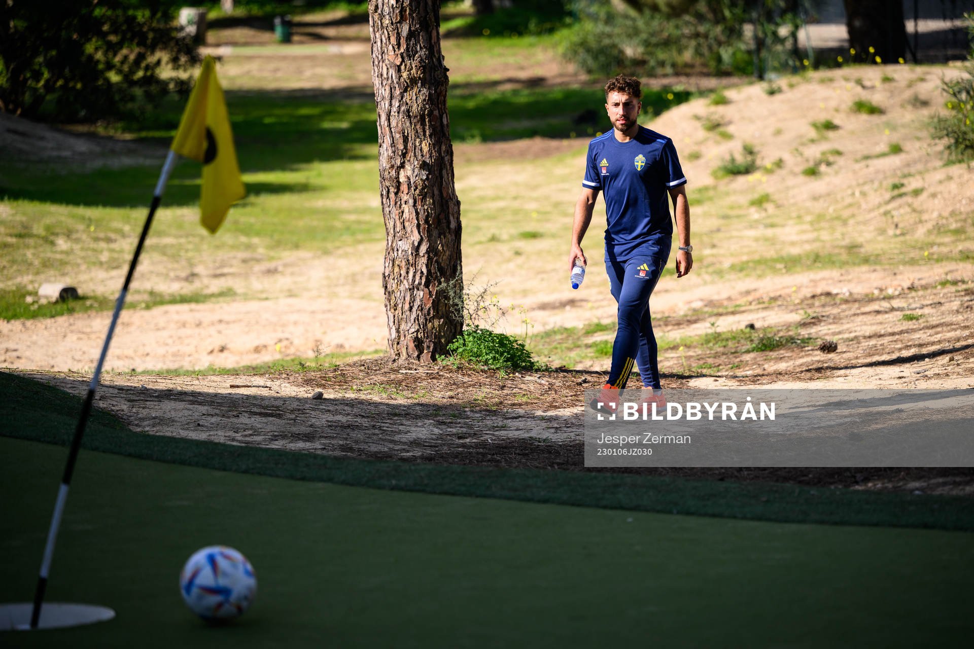 Moustafa Zeidan of the Swedish men's football national team