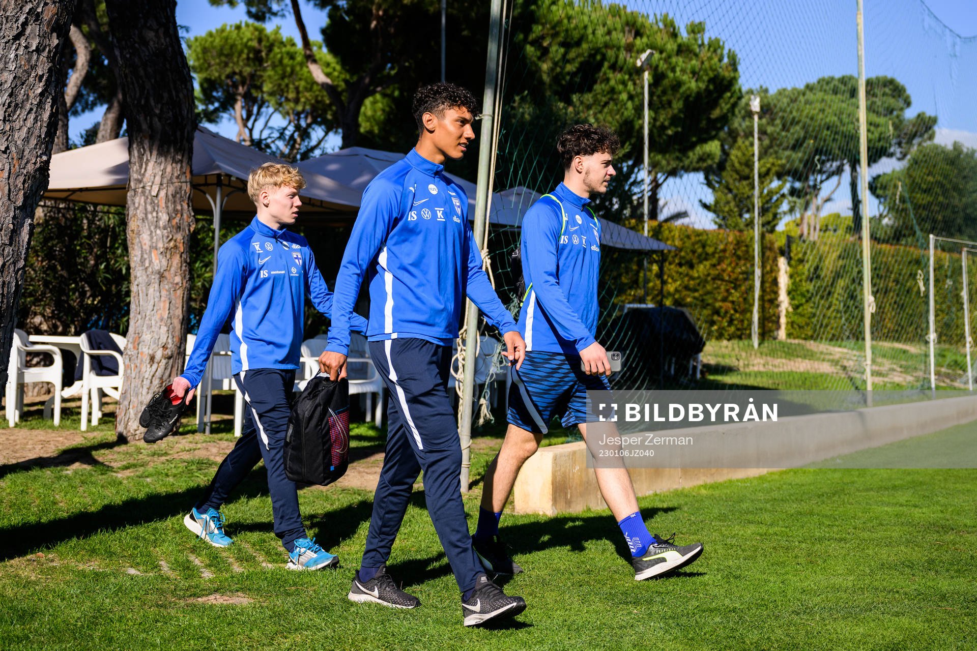 Robin Tihi of the Finnish men's national team at a training