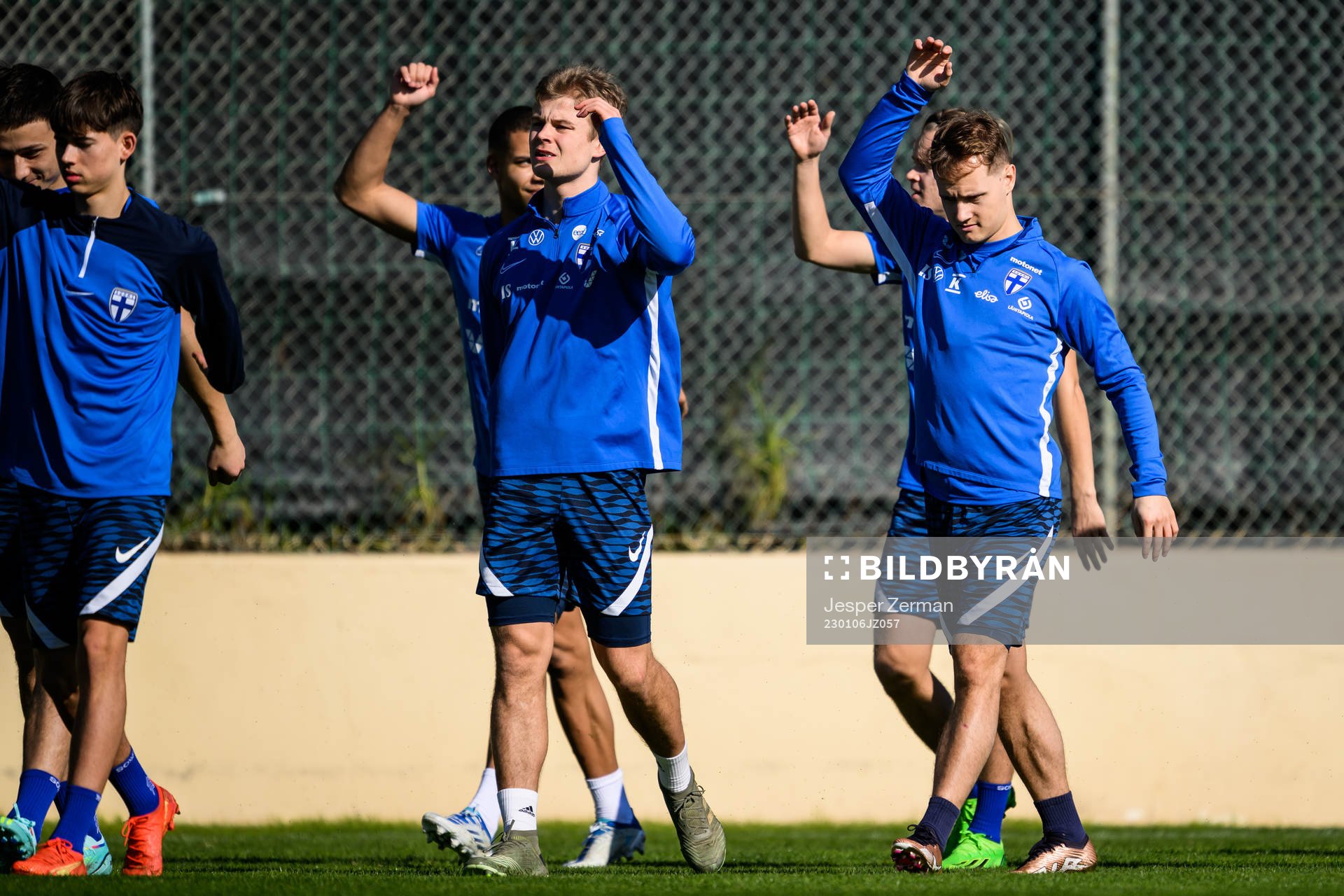 Saku Ylätupa of the Finnish men's national team at a training session on January 6, 2023 in Almancil. 