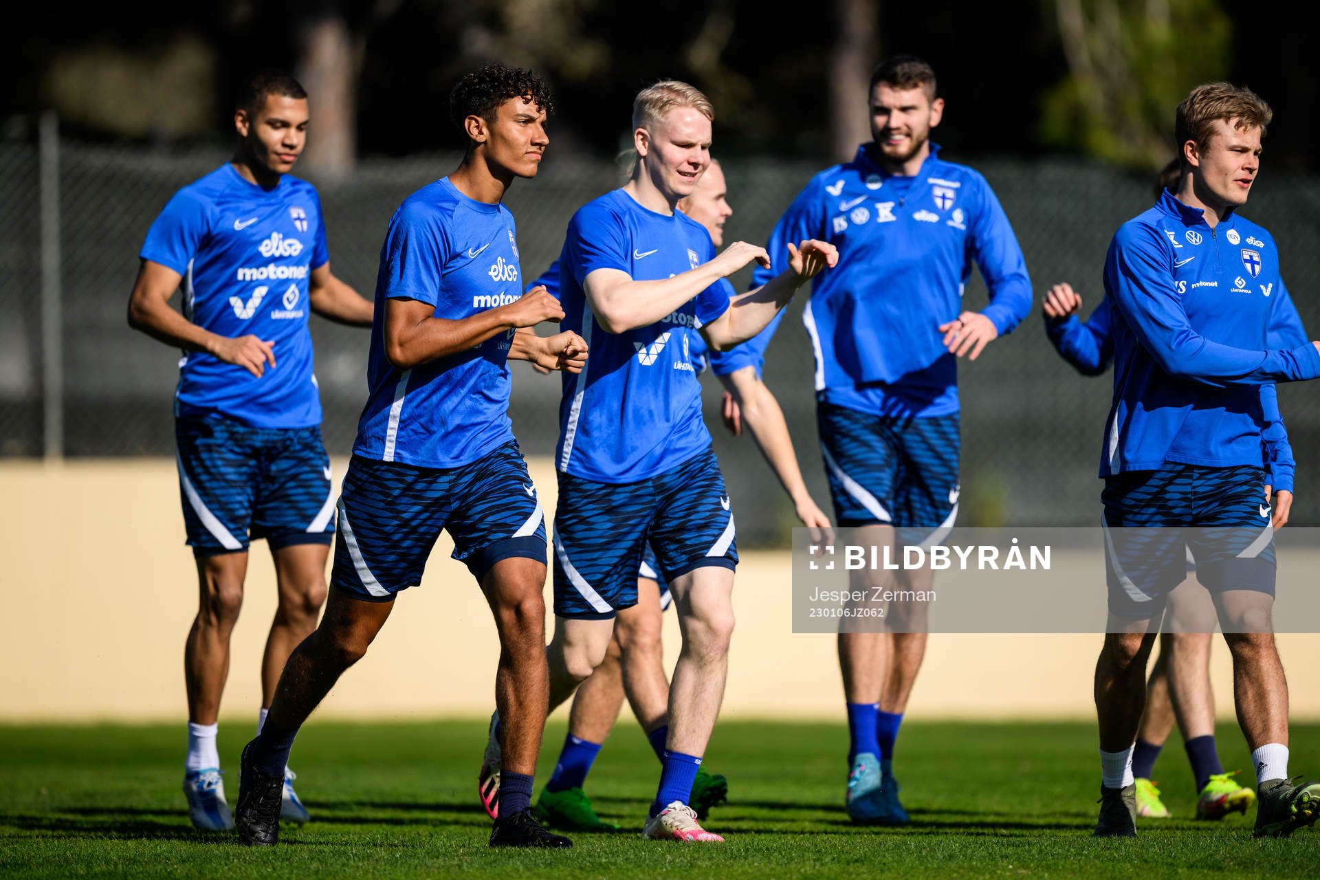 Robin Tihi of the Finnish men's national team at a training