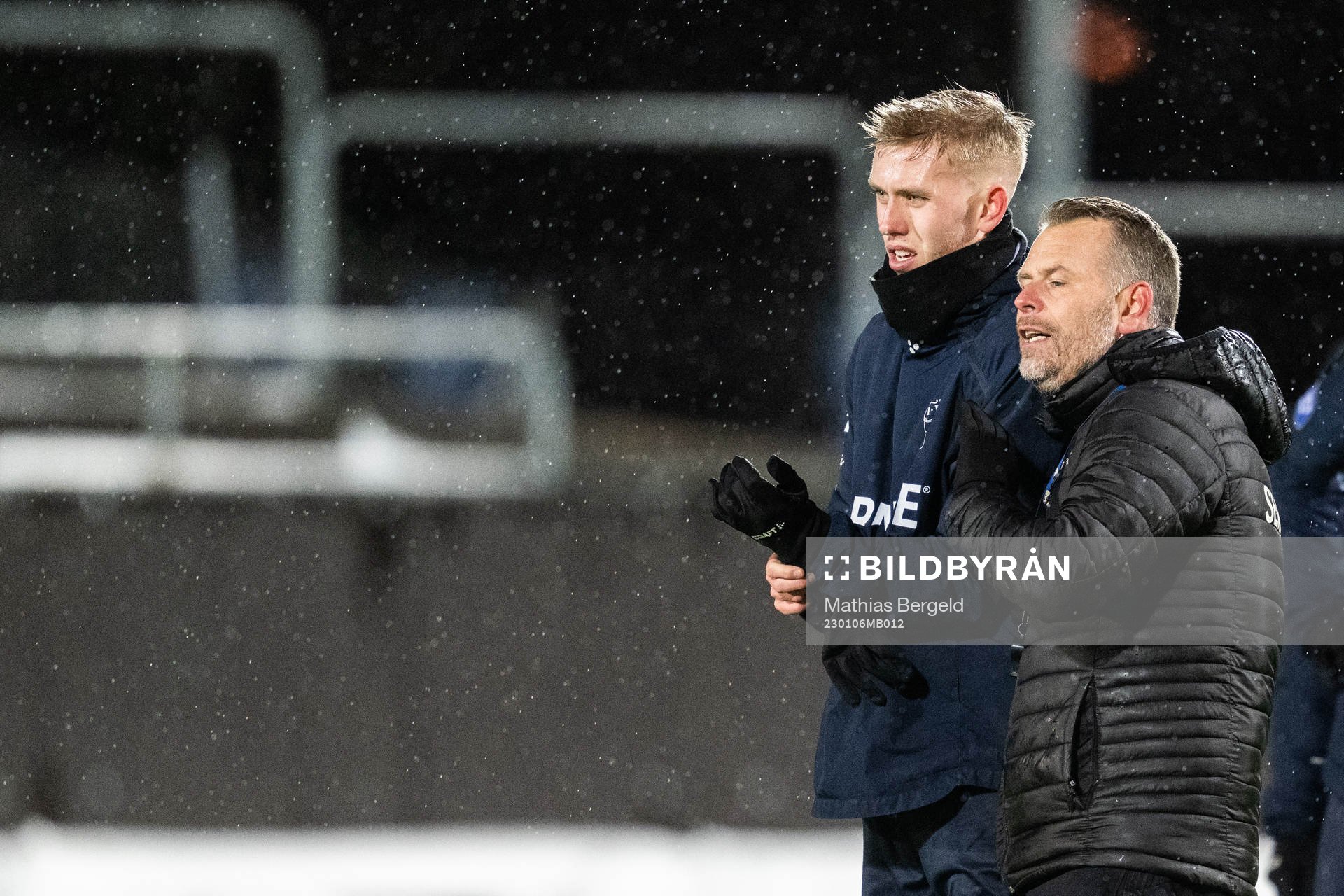 IFK Göteborgs Elias Hagen och tränare Mikael Stahre