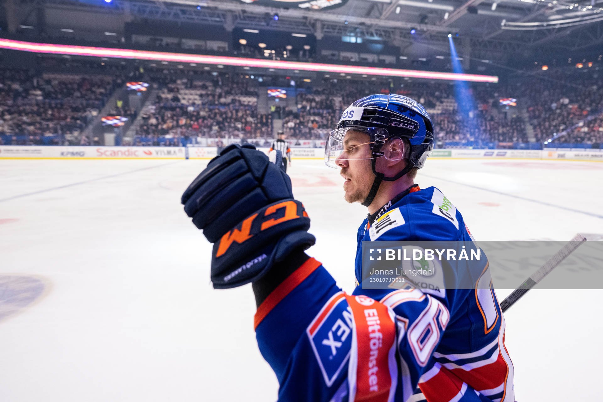 Växjös Joel Kellman jublar