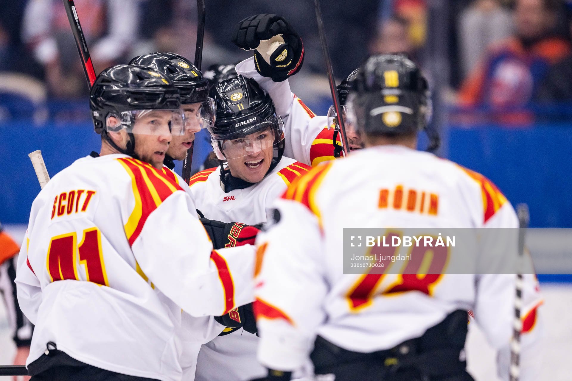Brynäs Kevin Roy jublar