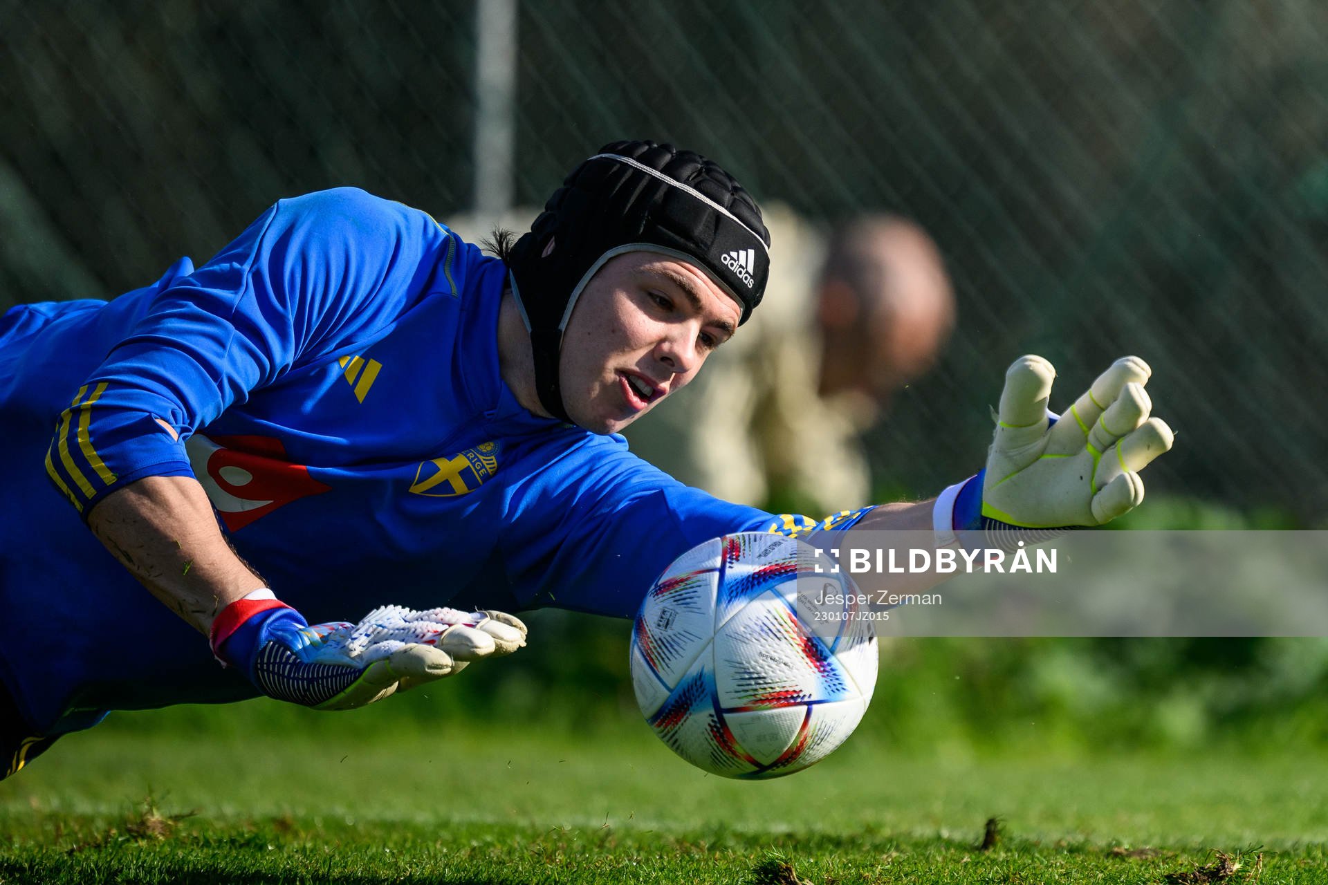 goalkeeper Jacob Widell Zetterström of the Swedish men's