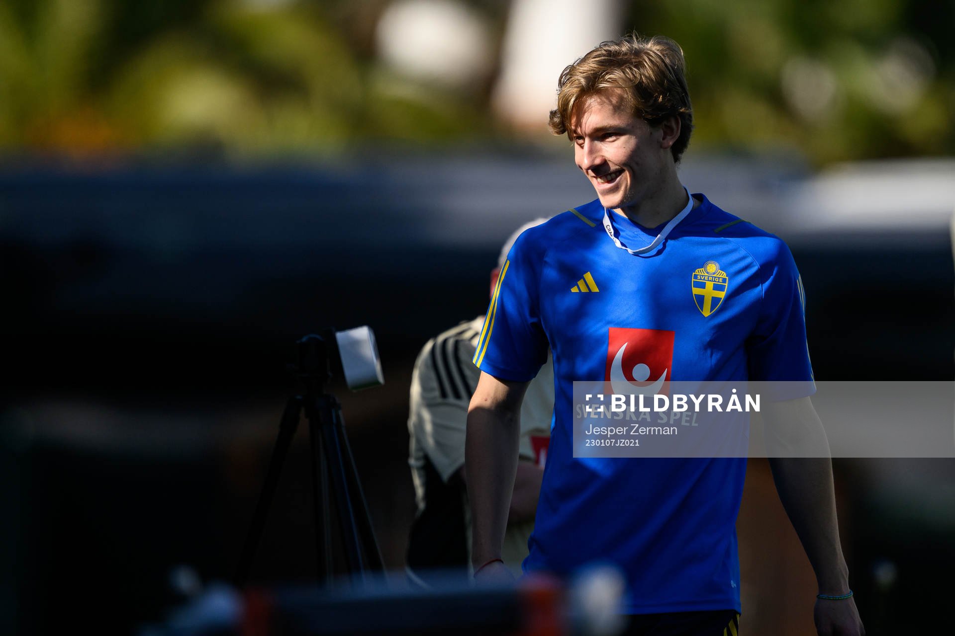 Johan Bångsbo of the Swedish men's football national team