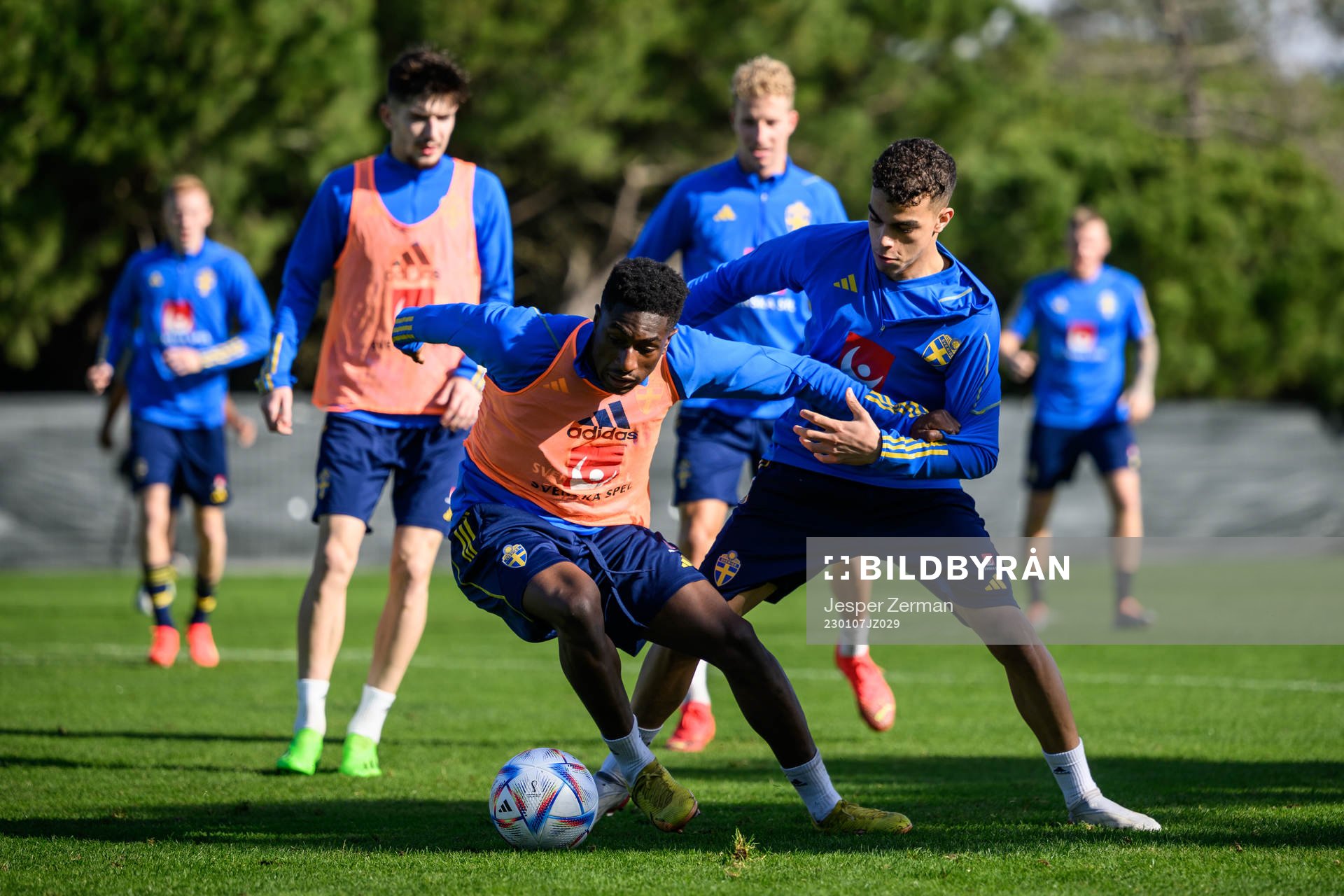 Josafat Mendes and Yasin Ayari of the Swedish men's