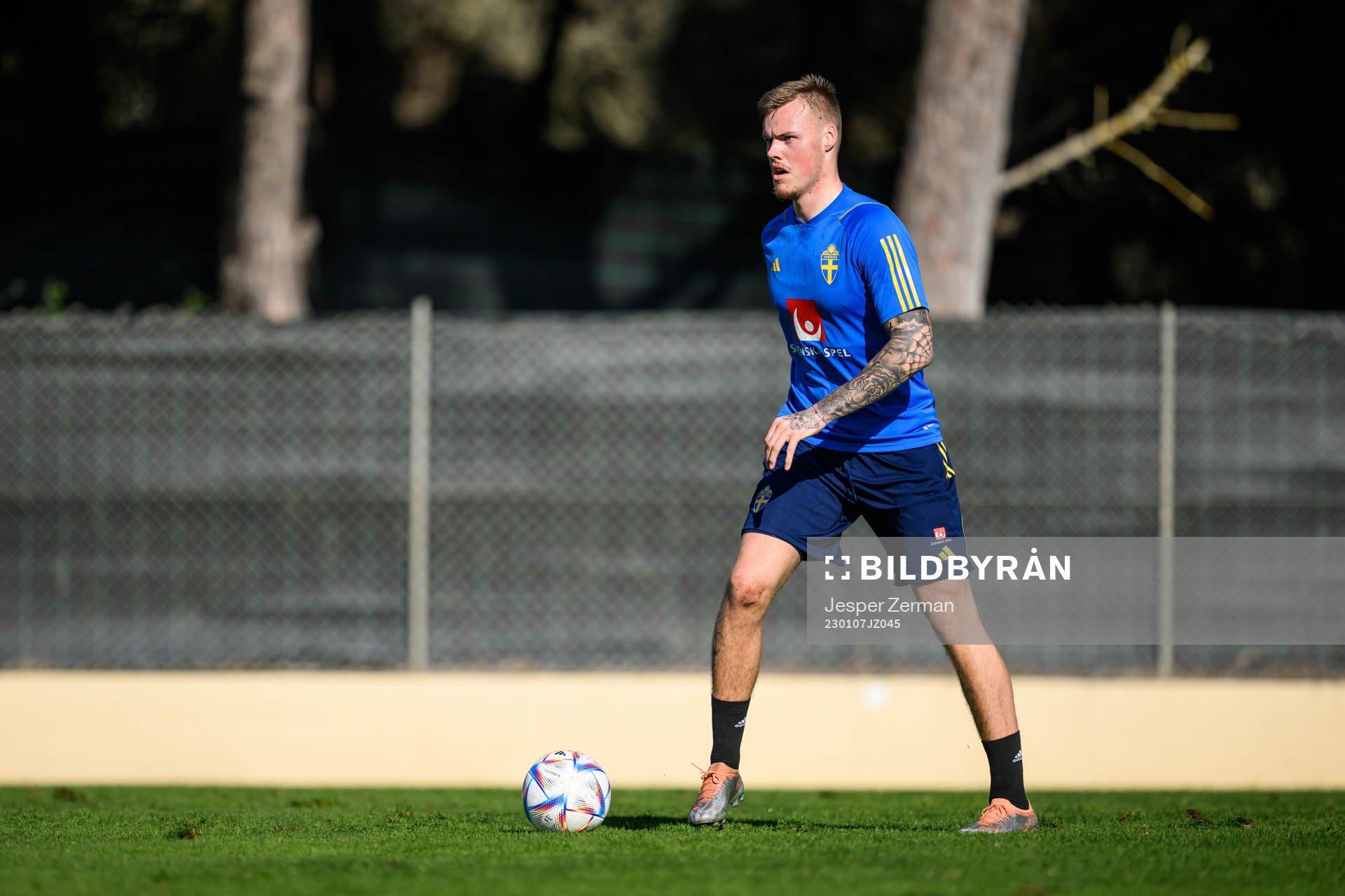 Victor Eriksson of the Swedish men's football national team