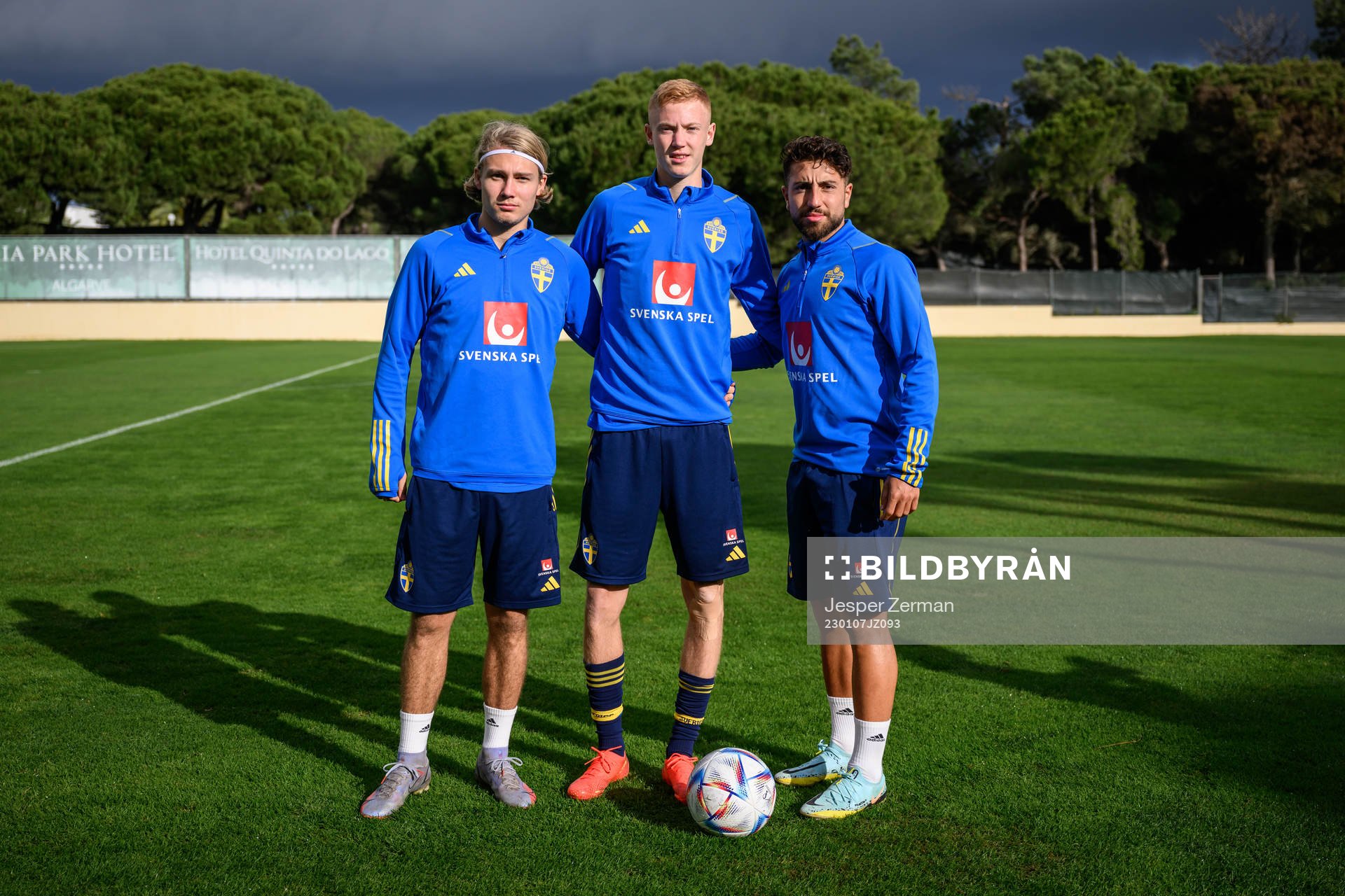 Sebastian Nanasi, Hugo Larsson and Moustafa Zeidan of the