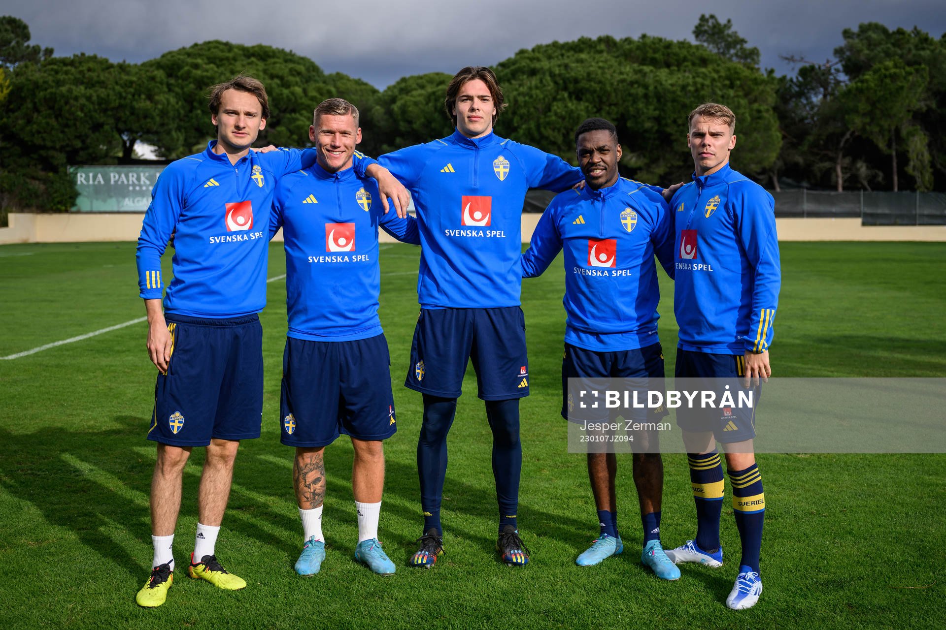 Hjalmar Ekdal, Victor Edvardsen, goalkeeper Jacob Widell