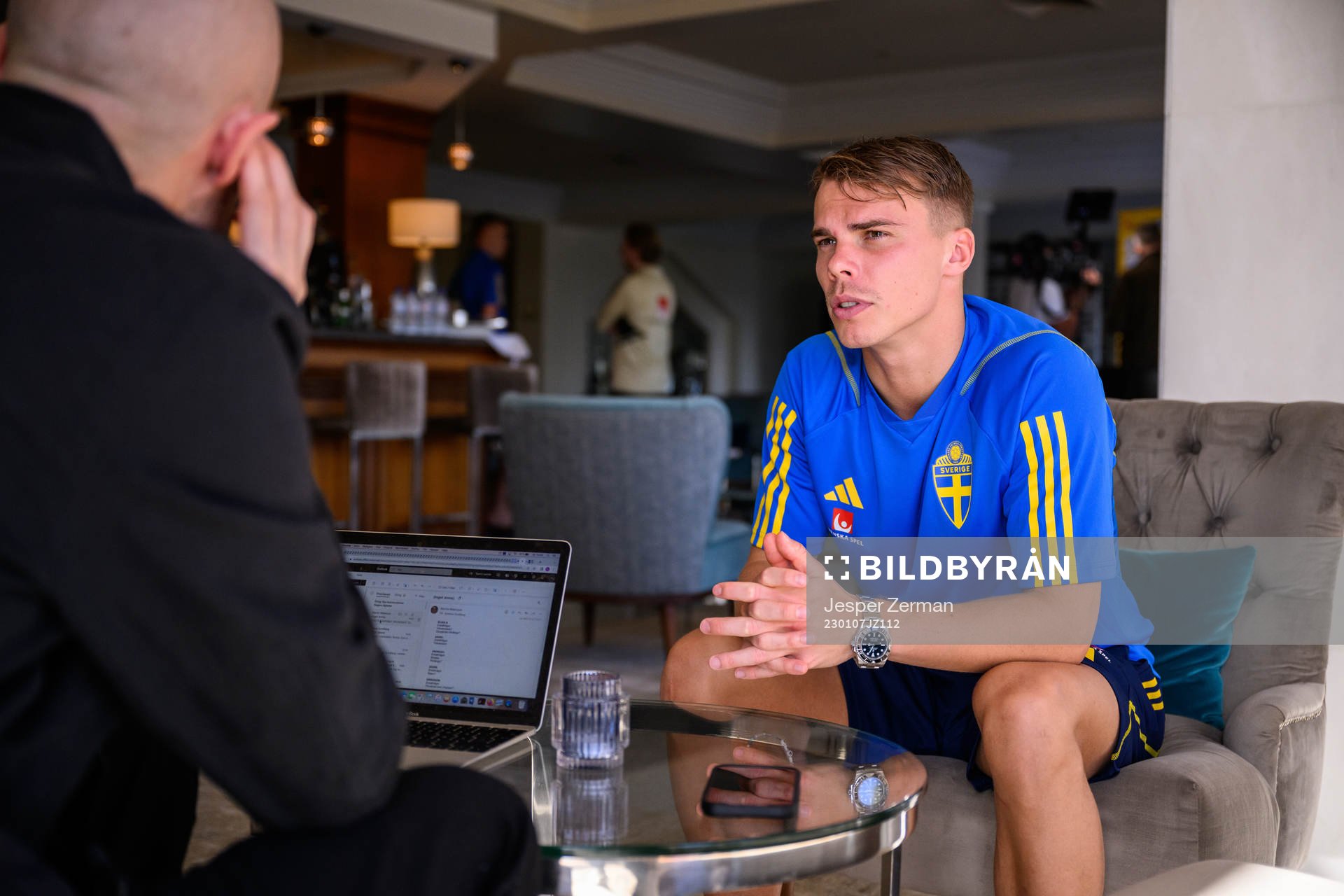 Elias Andersson of the Swedish men's football national team