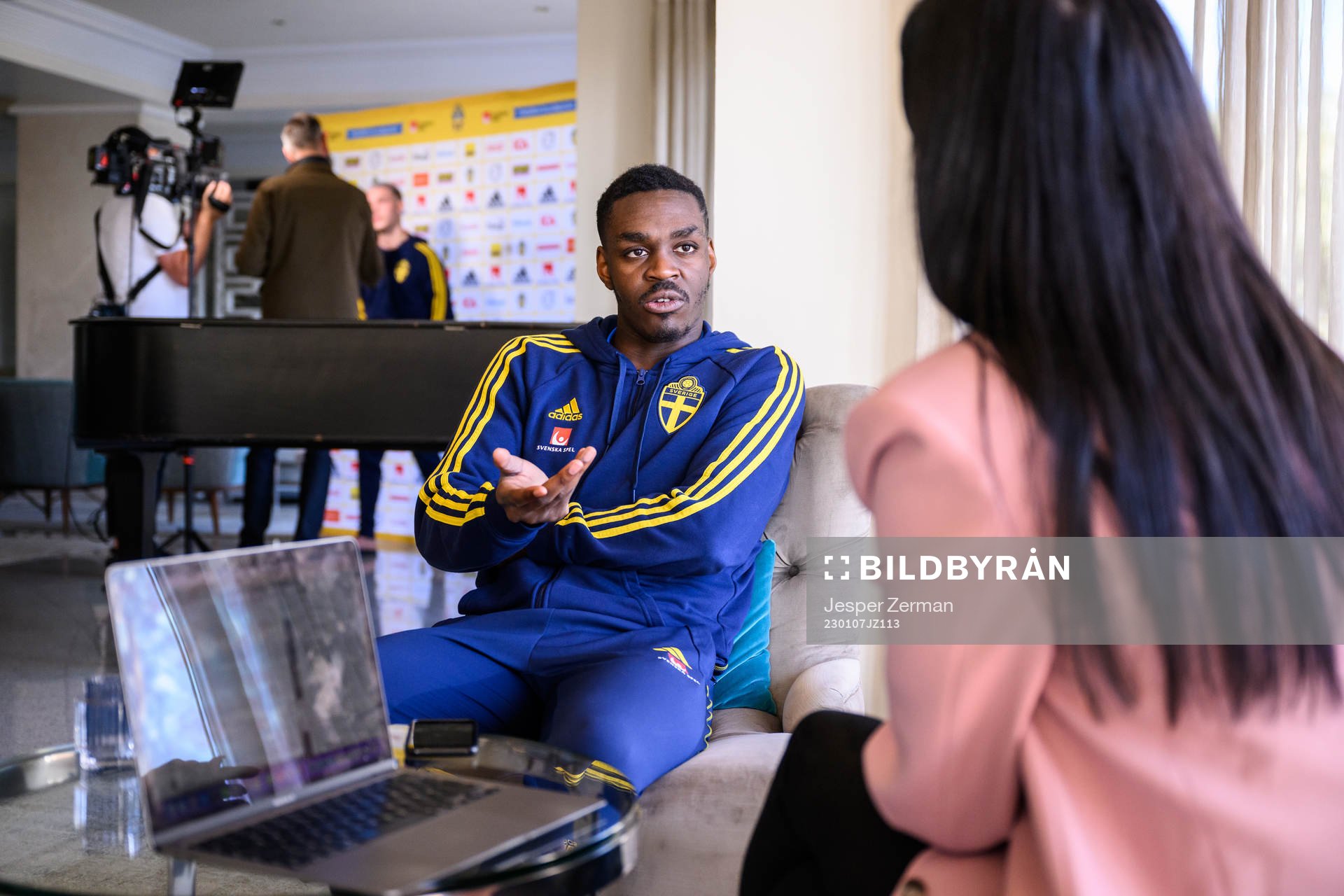Joel Asoro of the Swedish men's football national team