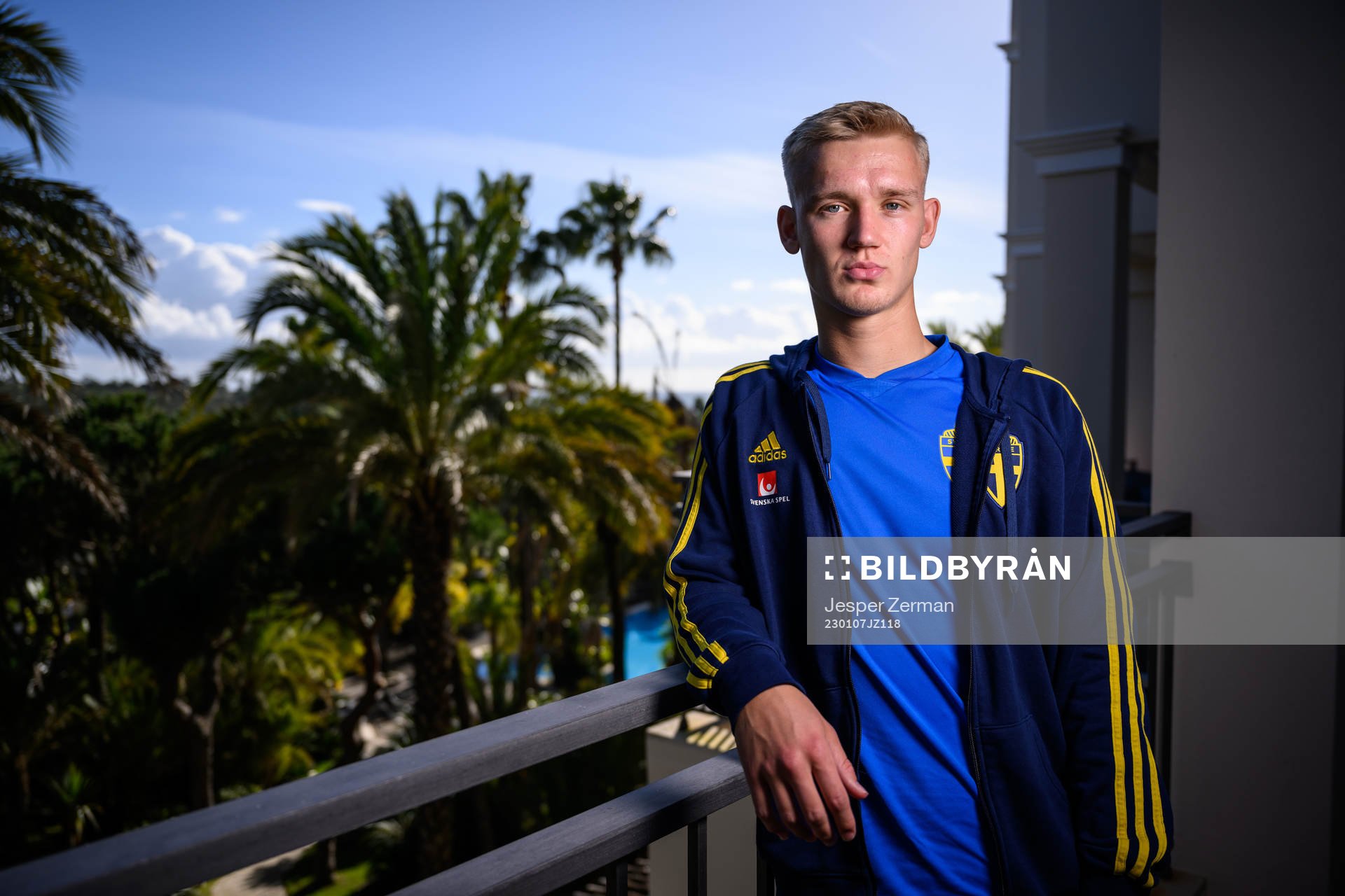 Carl Gustafsson of the Swedish men's football national team