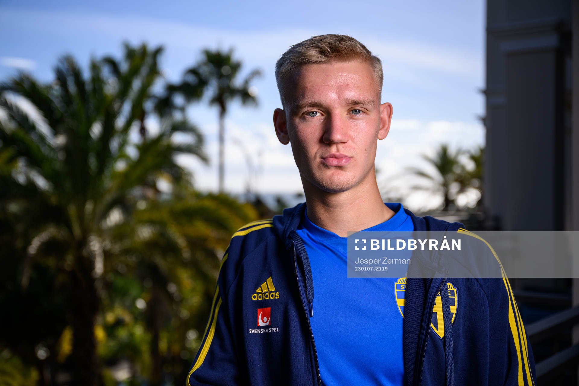 Carl Gustafsson of the Swedish men's football national team
