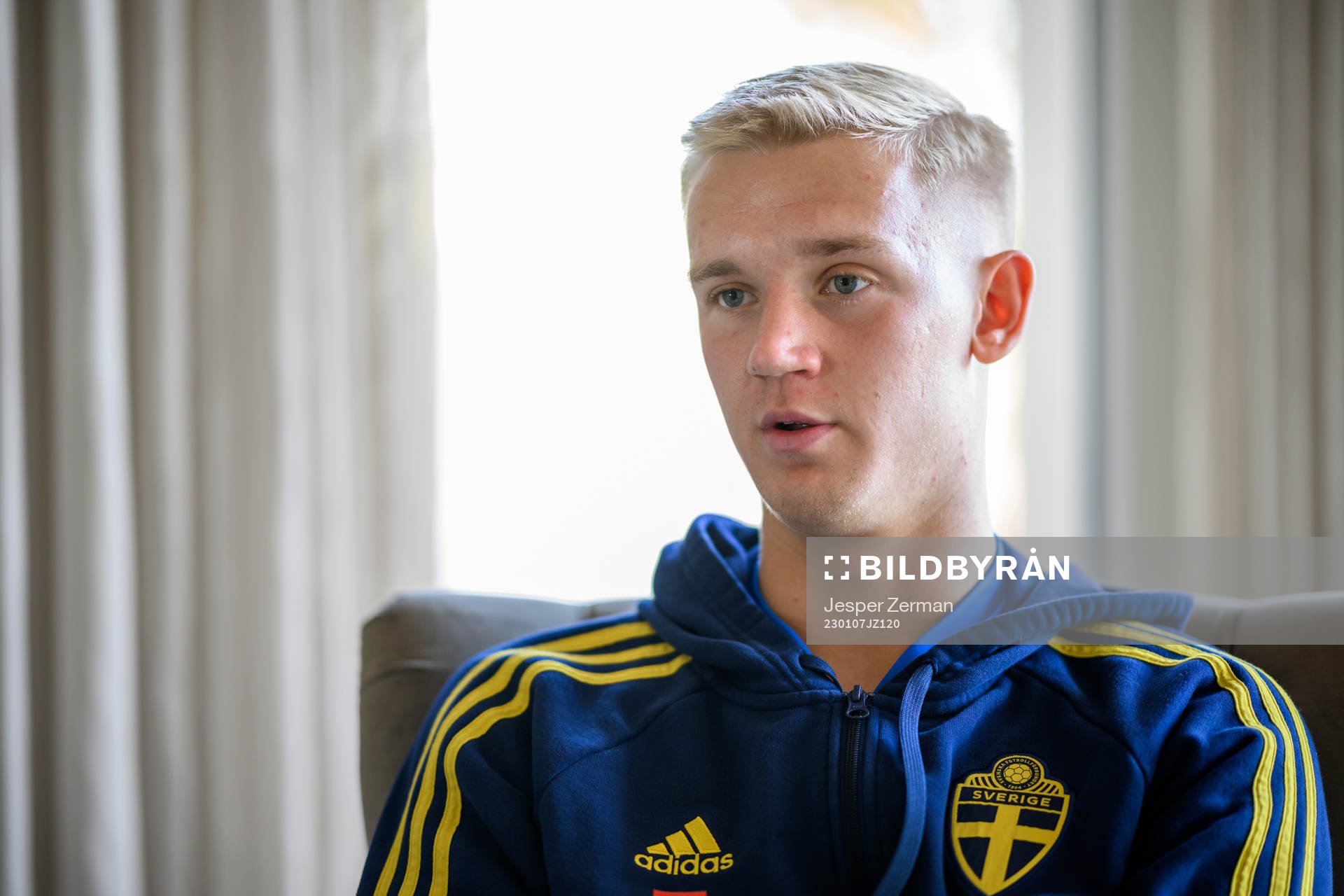 Carl Gustafsson of the Swedish men's football national