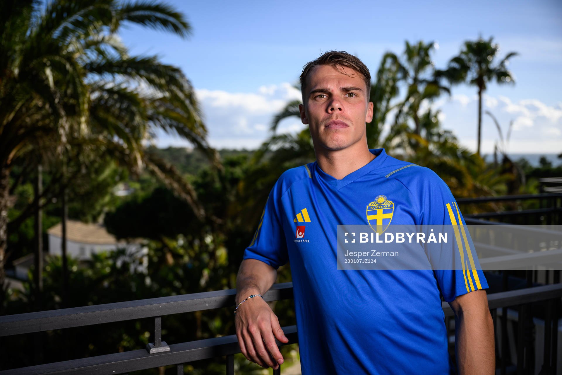 Elias Andersson of the Swedish men's football national team