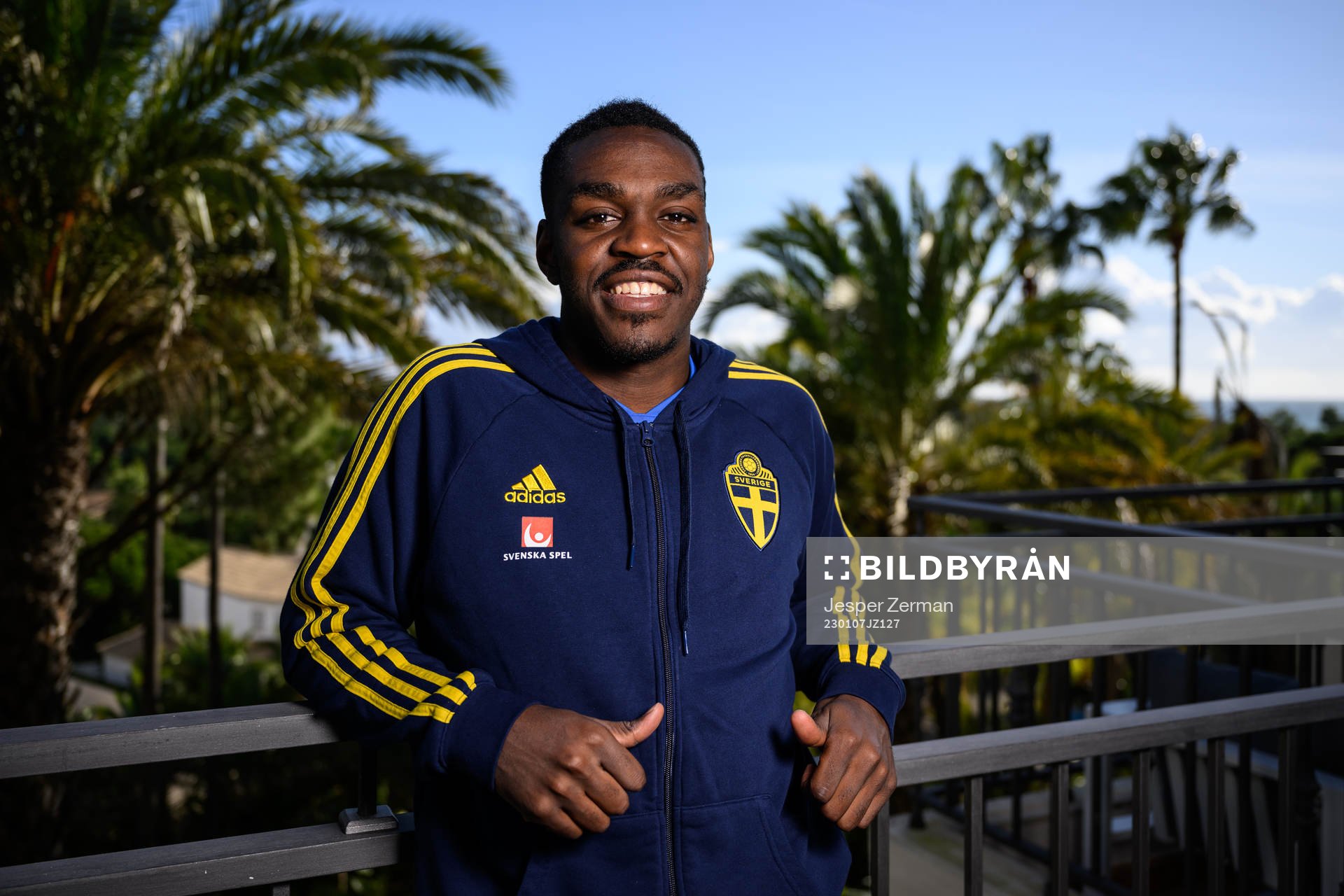 Joel Asoro of the Swedish men's football national team