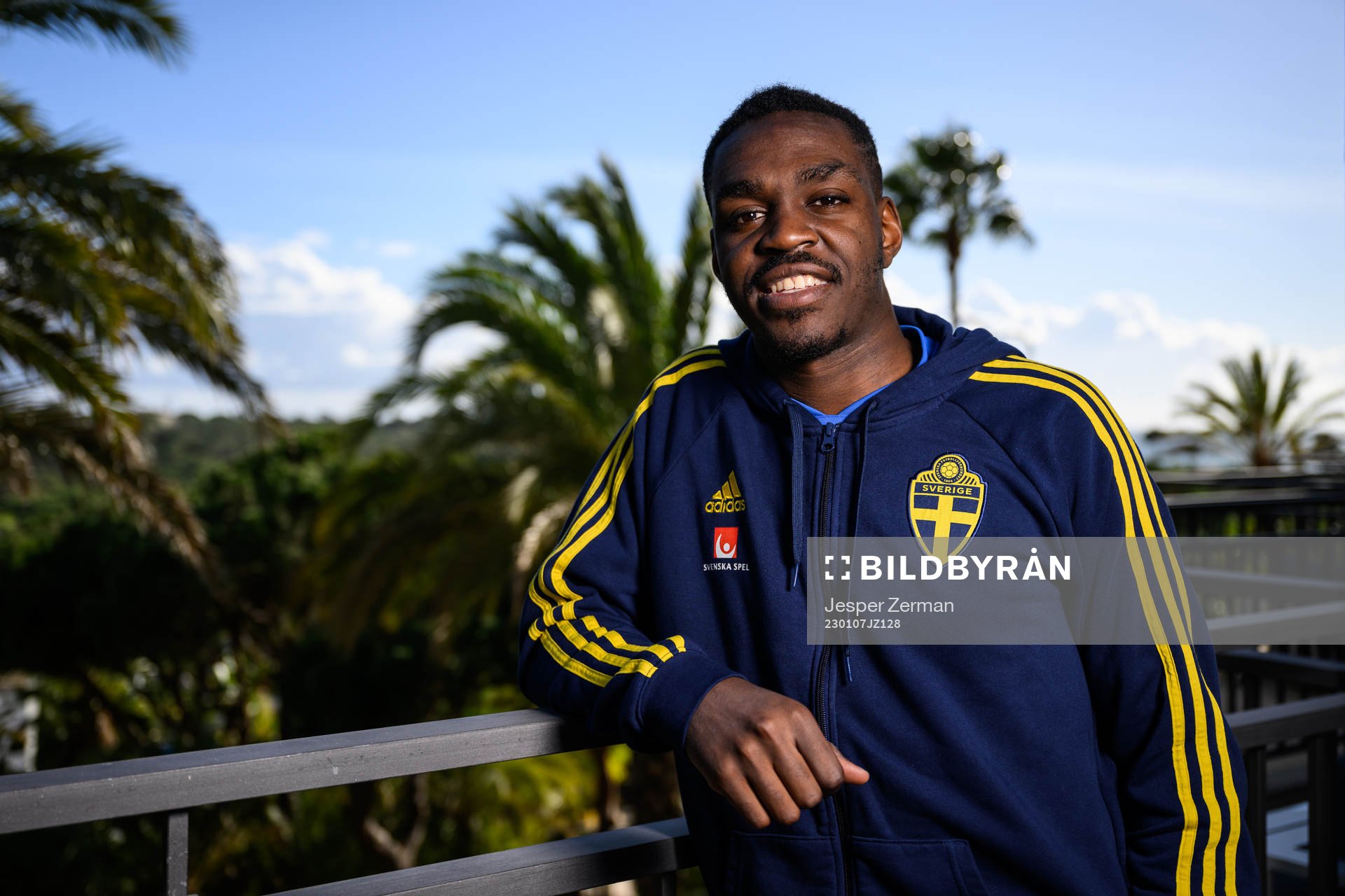 Joel Asoro of the Swedish men's football national team