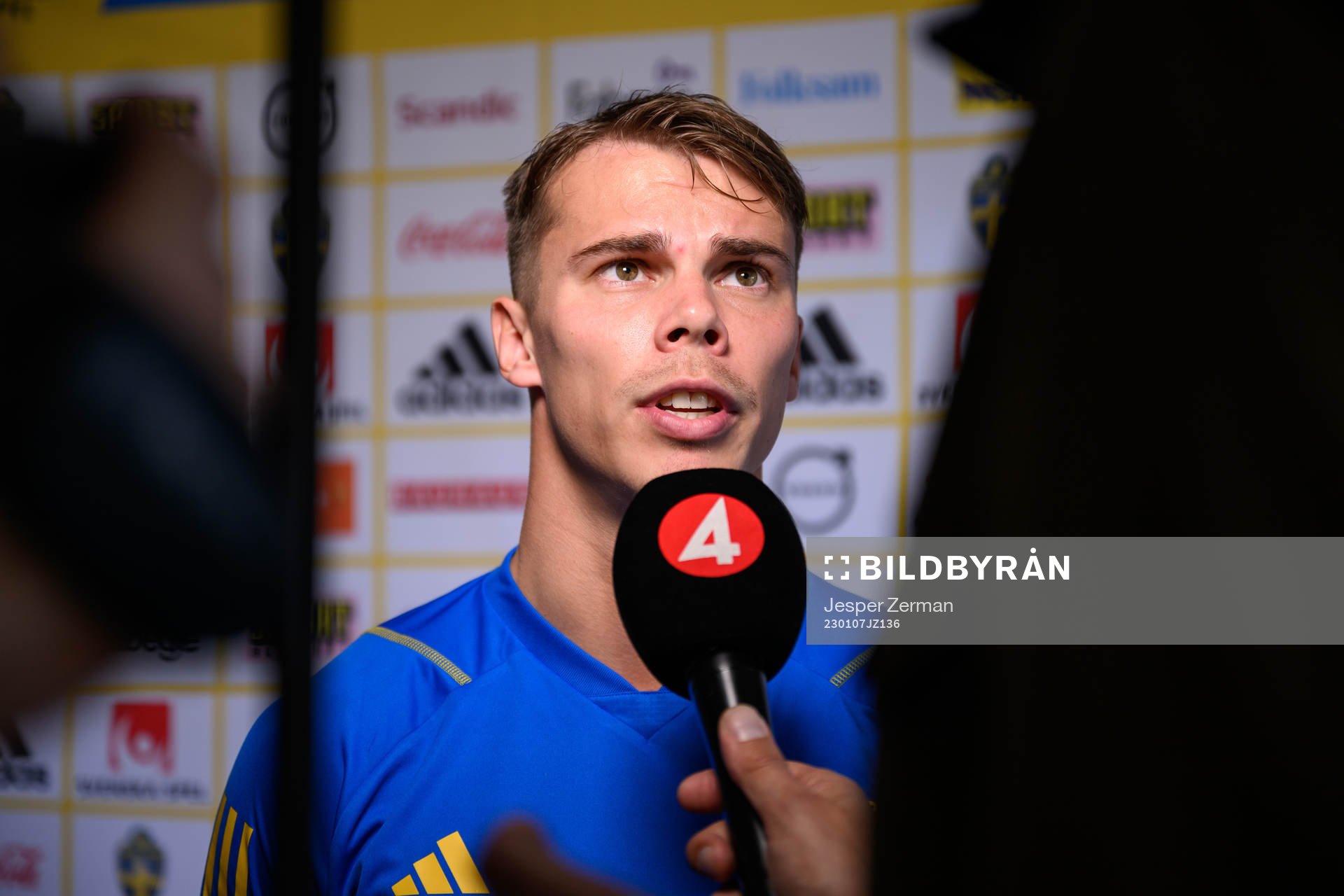 Elias Andersson of the Swedish men's football national team