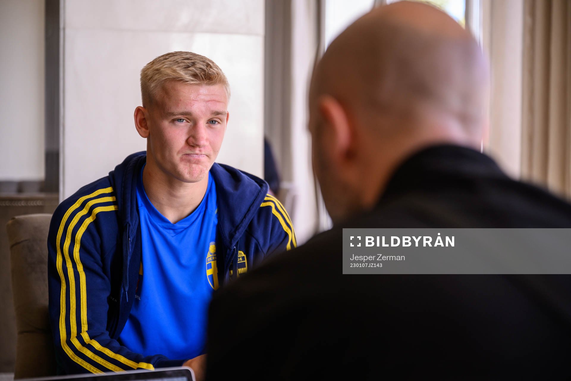 Carl Gustafsson of the Swedish men's football national team