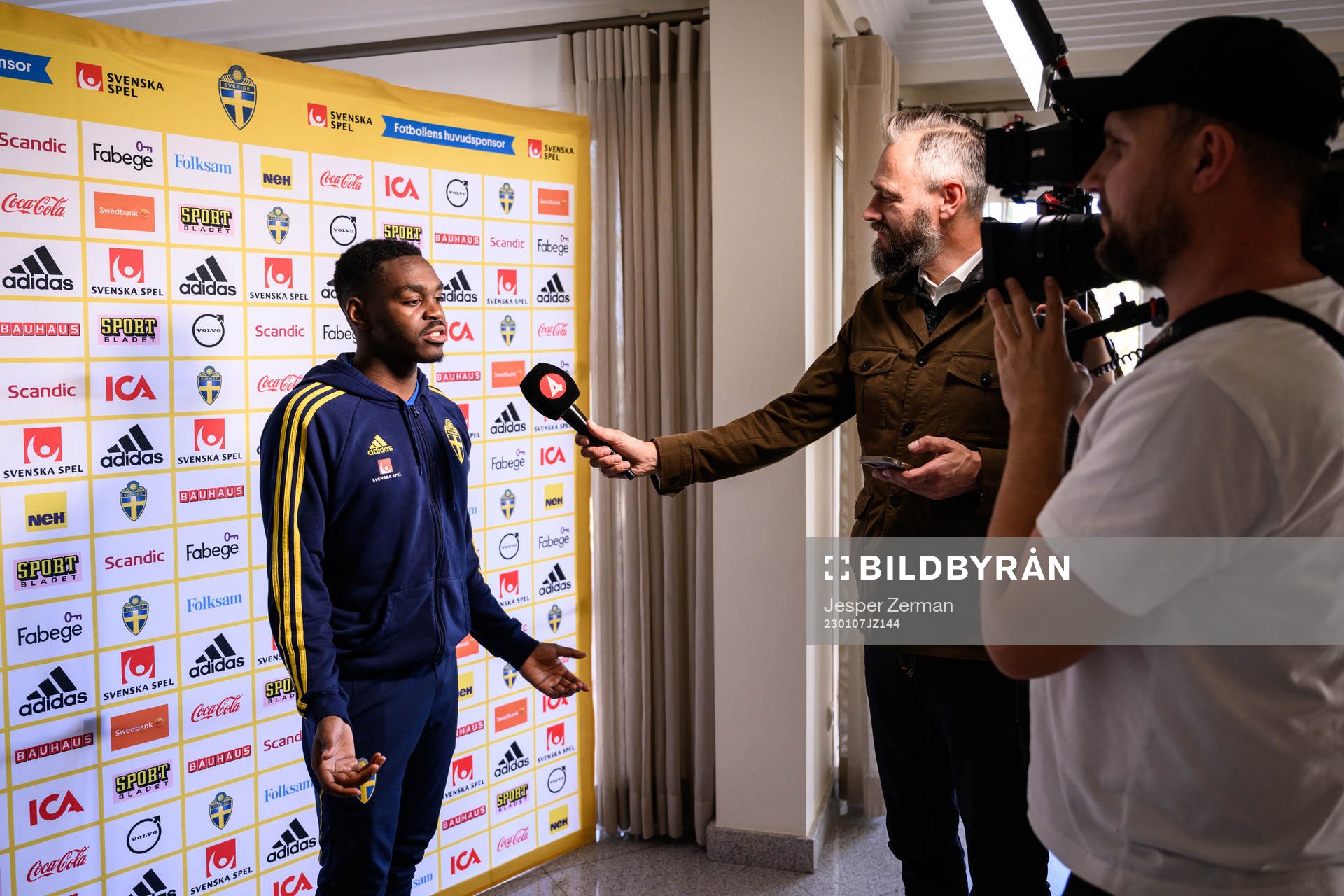 Joel Asoro of the Swedish men's football national team