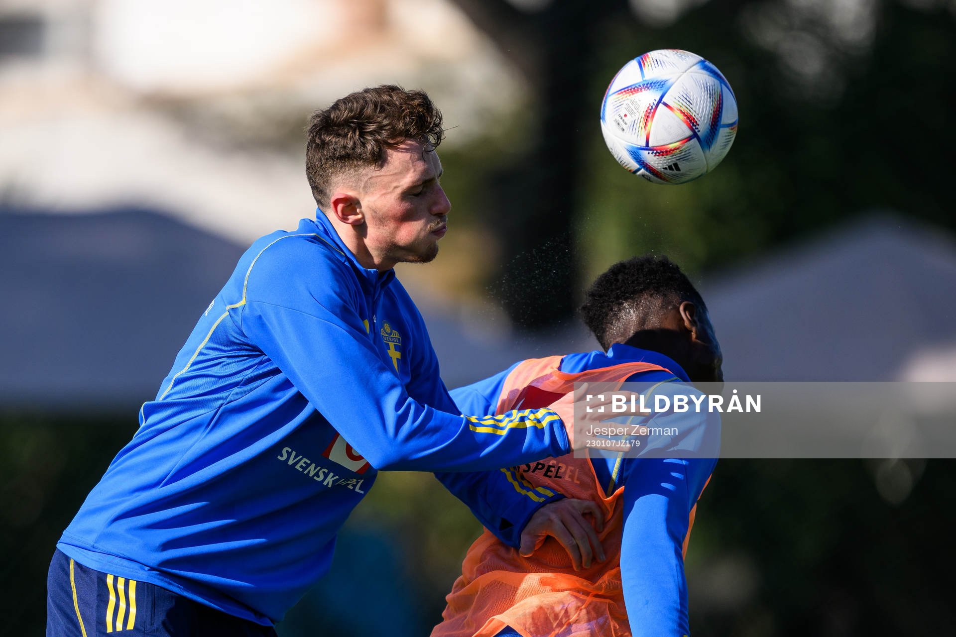 Noah Persson and Josafat Mendes of the Swedish men's