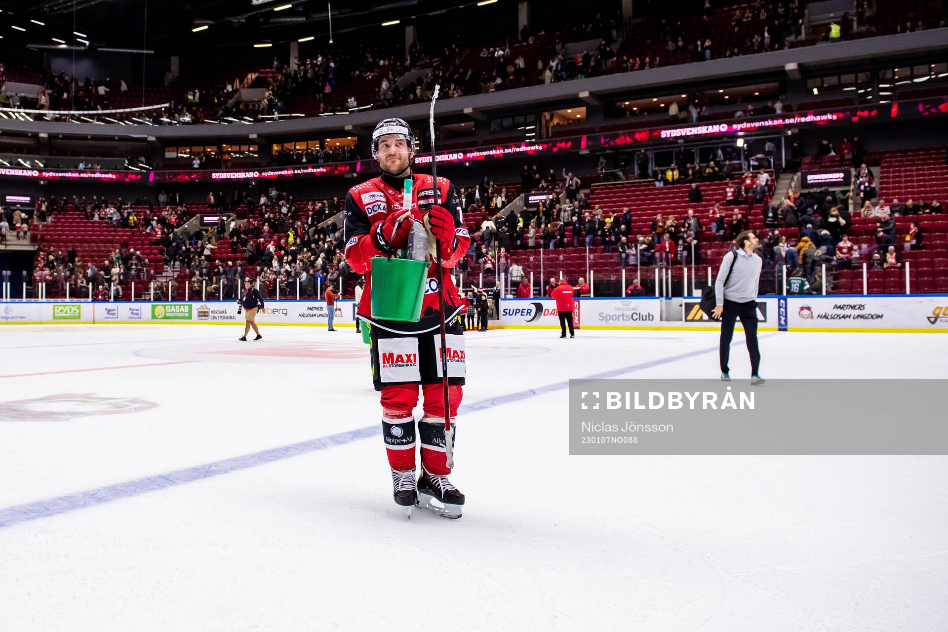 Malmö Redhawks Pathrik Westerholm jublar