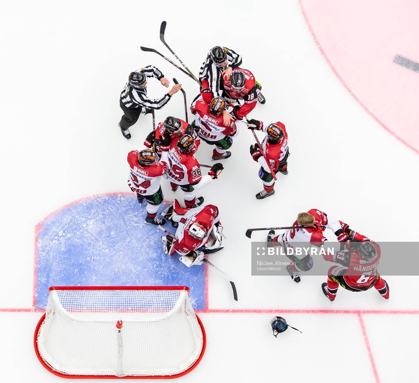 Bråk mellan Malmö Redhawks och Örebros spelarna