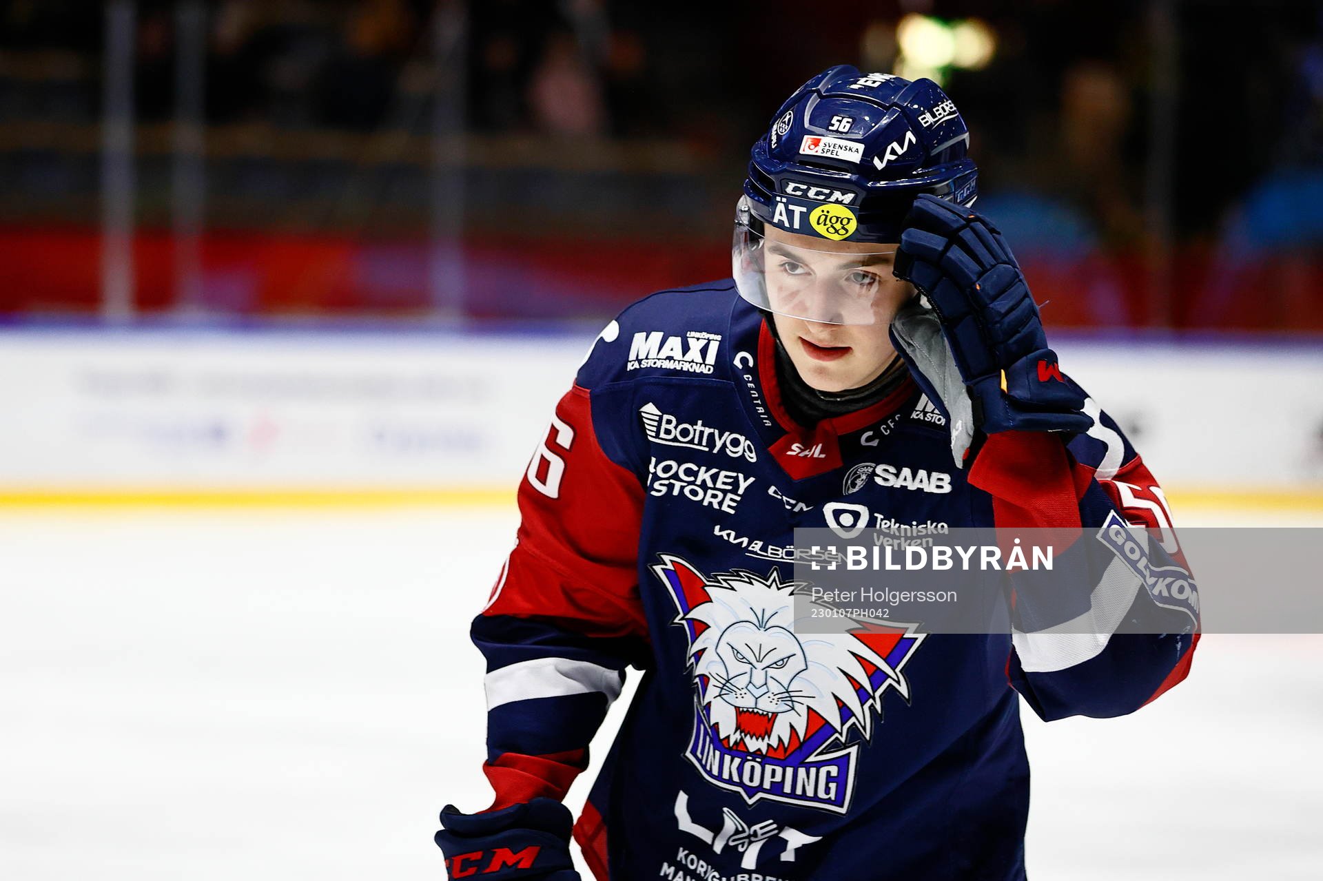 Linköpings Elias Sjöström jublar