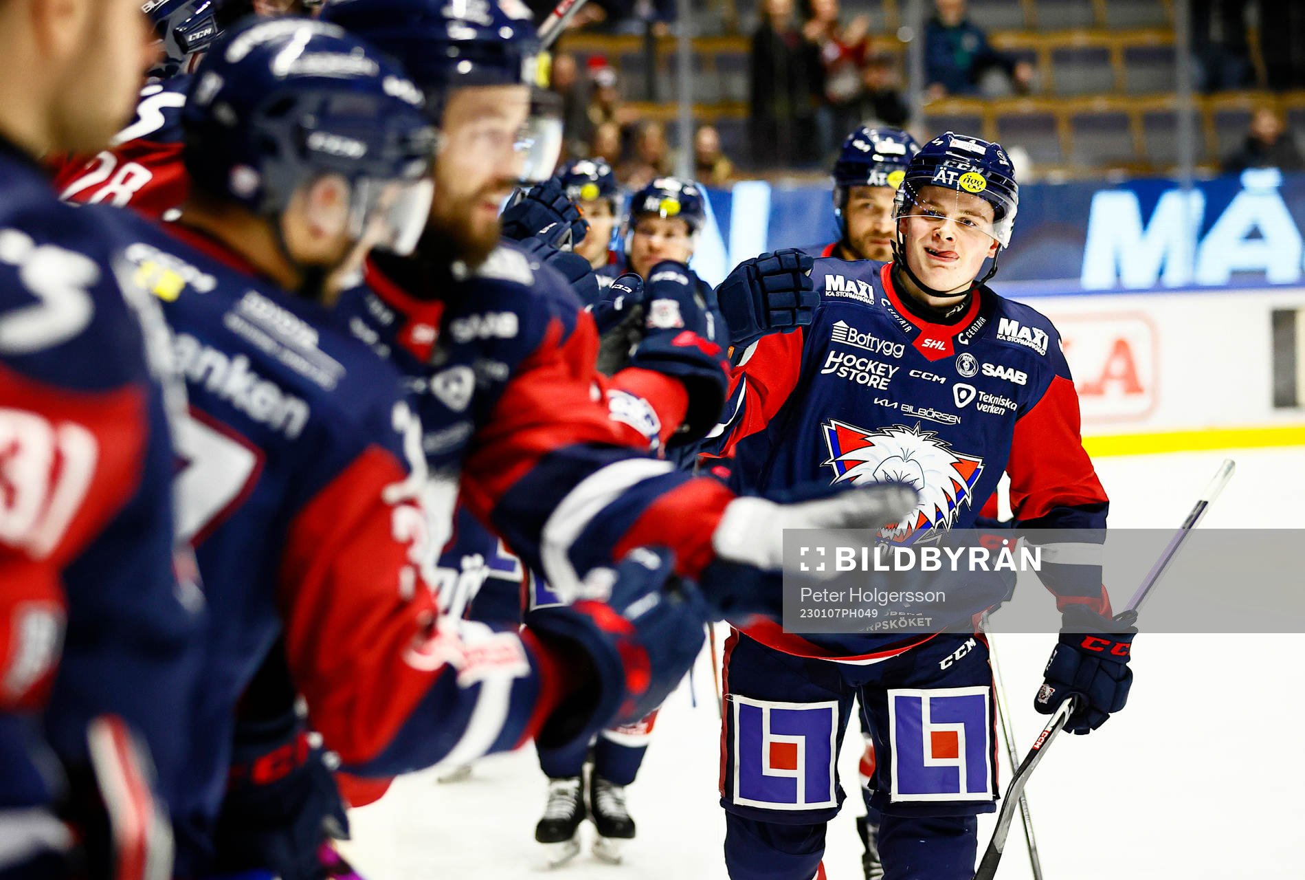 Linköpings Mattias Hävelid jublar