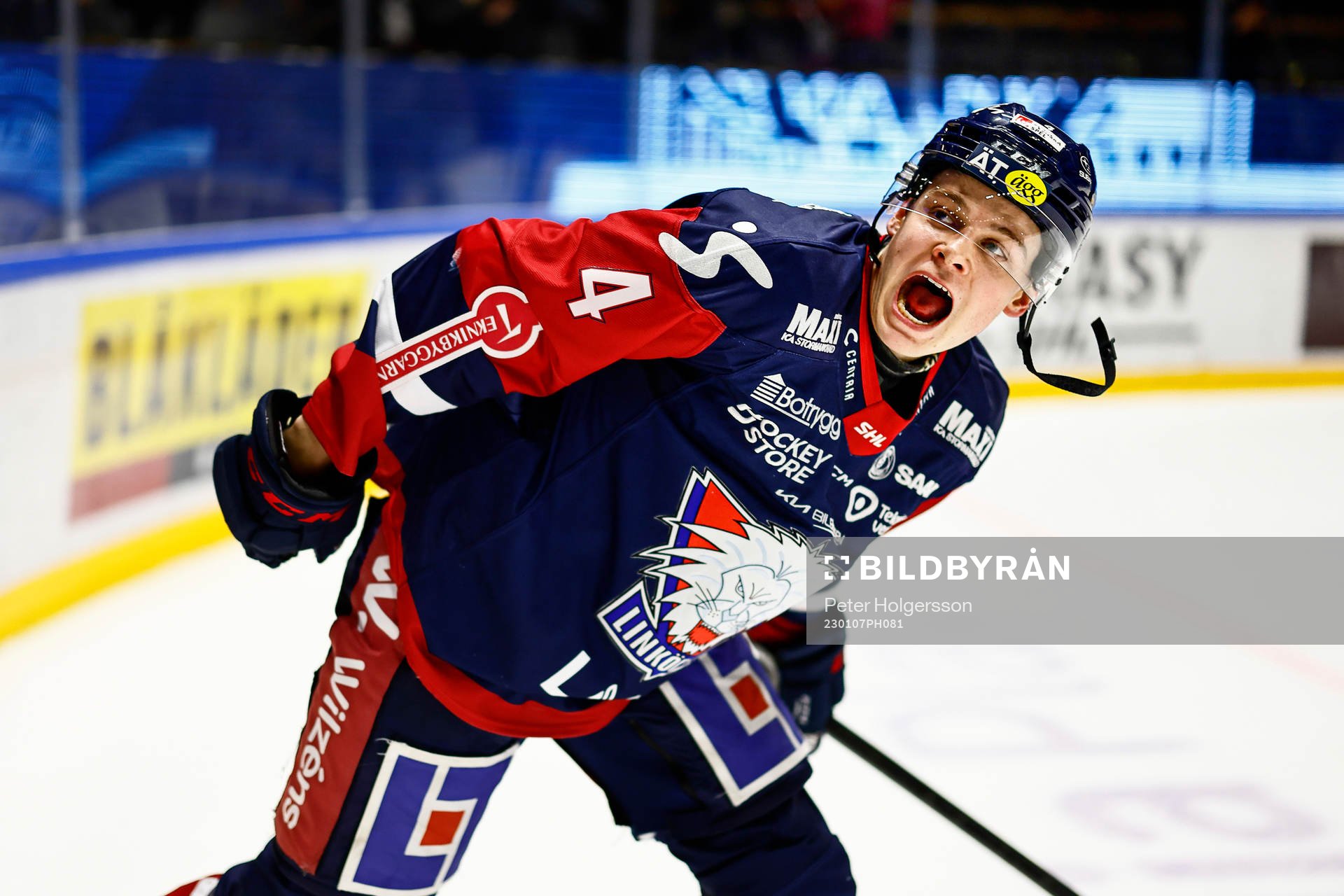 Linköpings Mattias Hävelid jublar