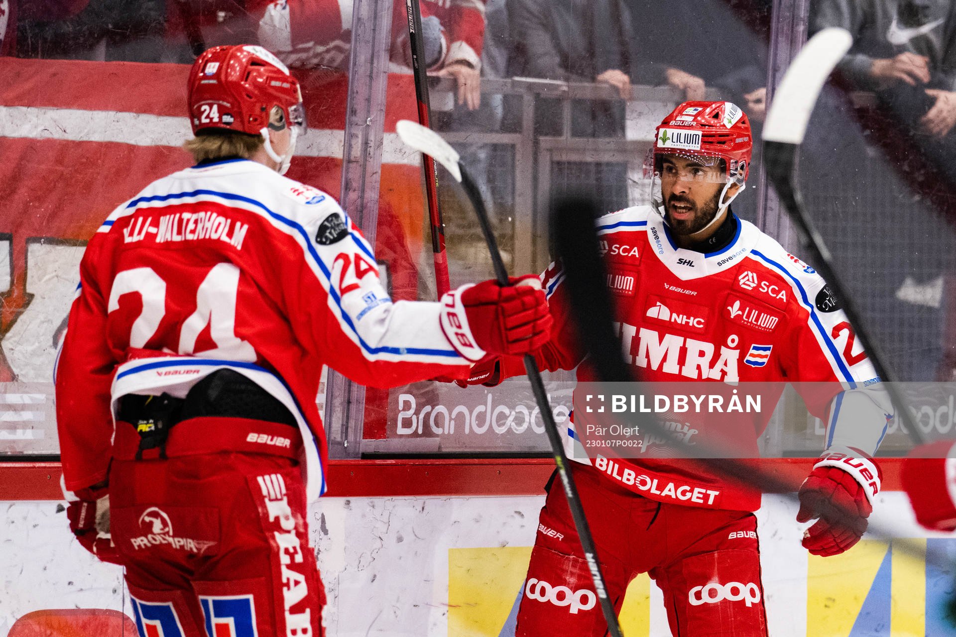 Timrås Jeremy Boyce-Rotevall jublar