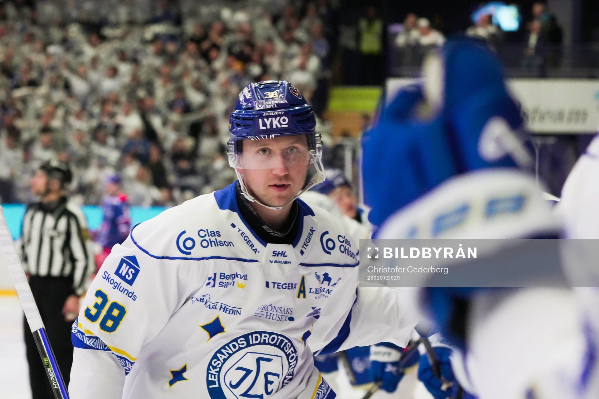 Leksands Olle Alsing jublar