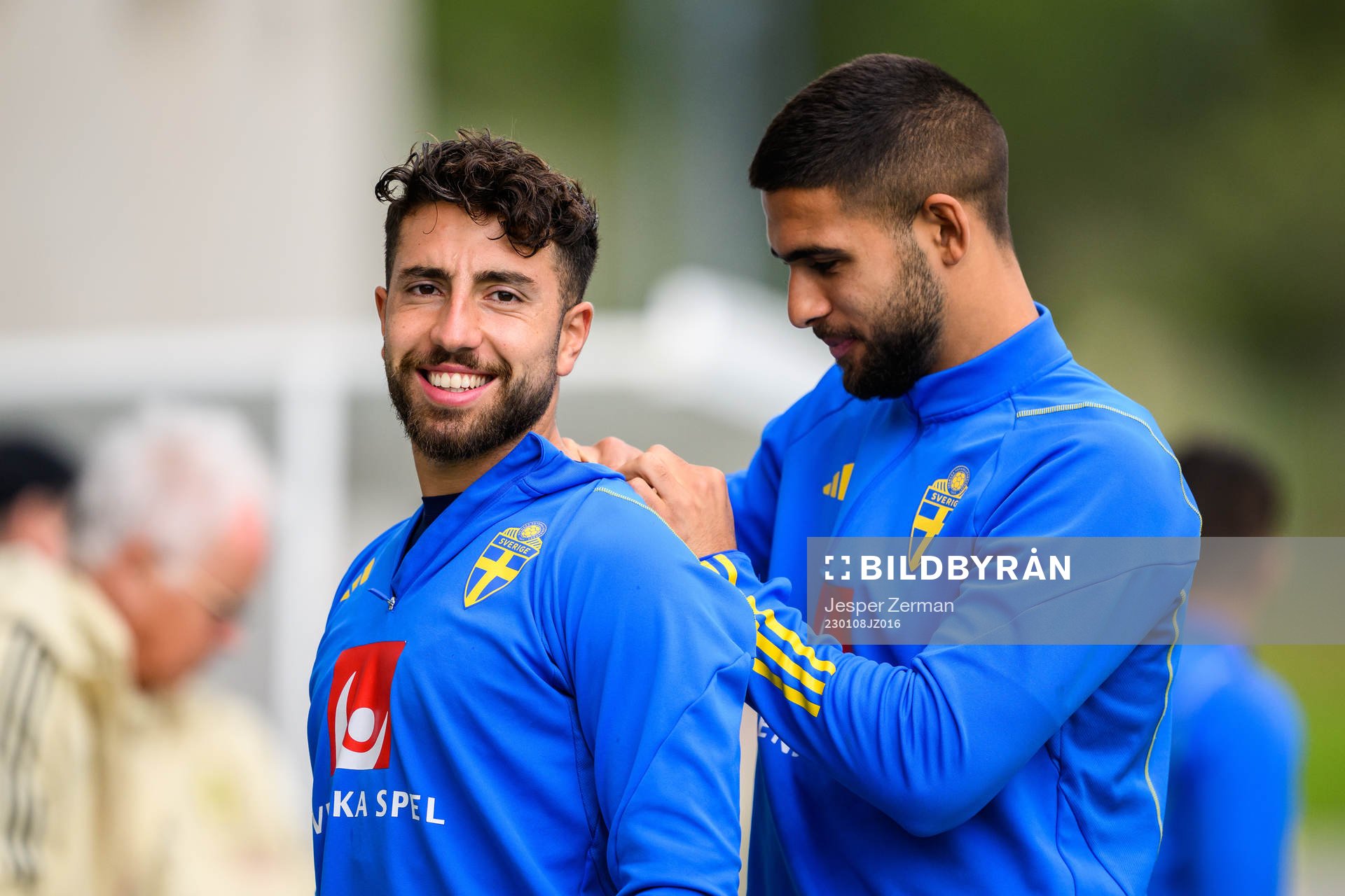 Moustafa Zeidan and Omar Faraj of the Swedish men's