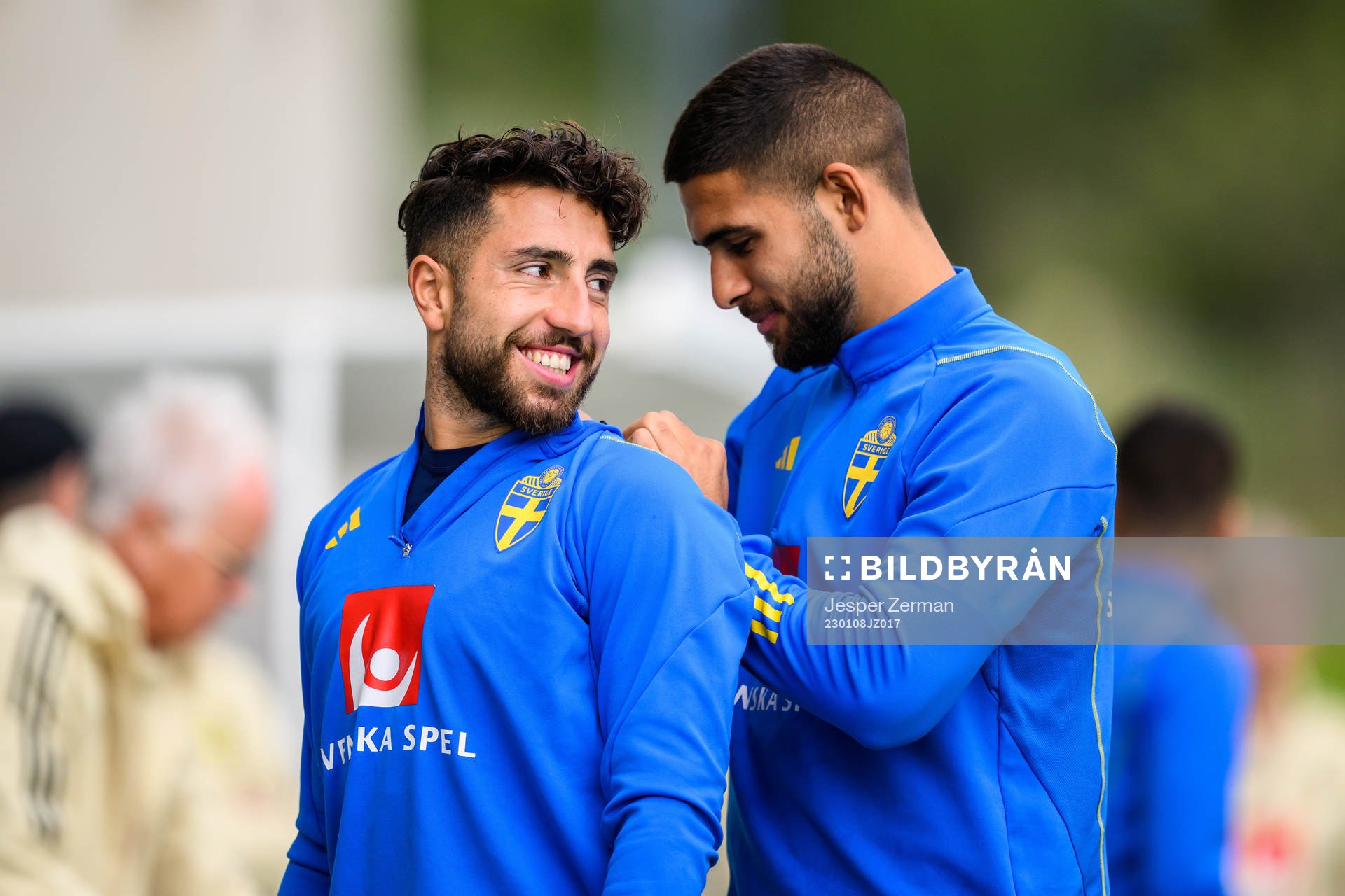 Moustafa Zeidan and Omar Faraj of the Swedish men's