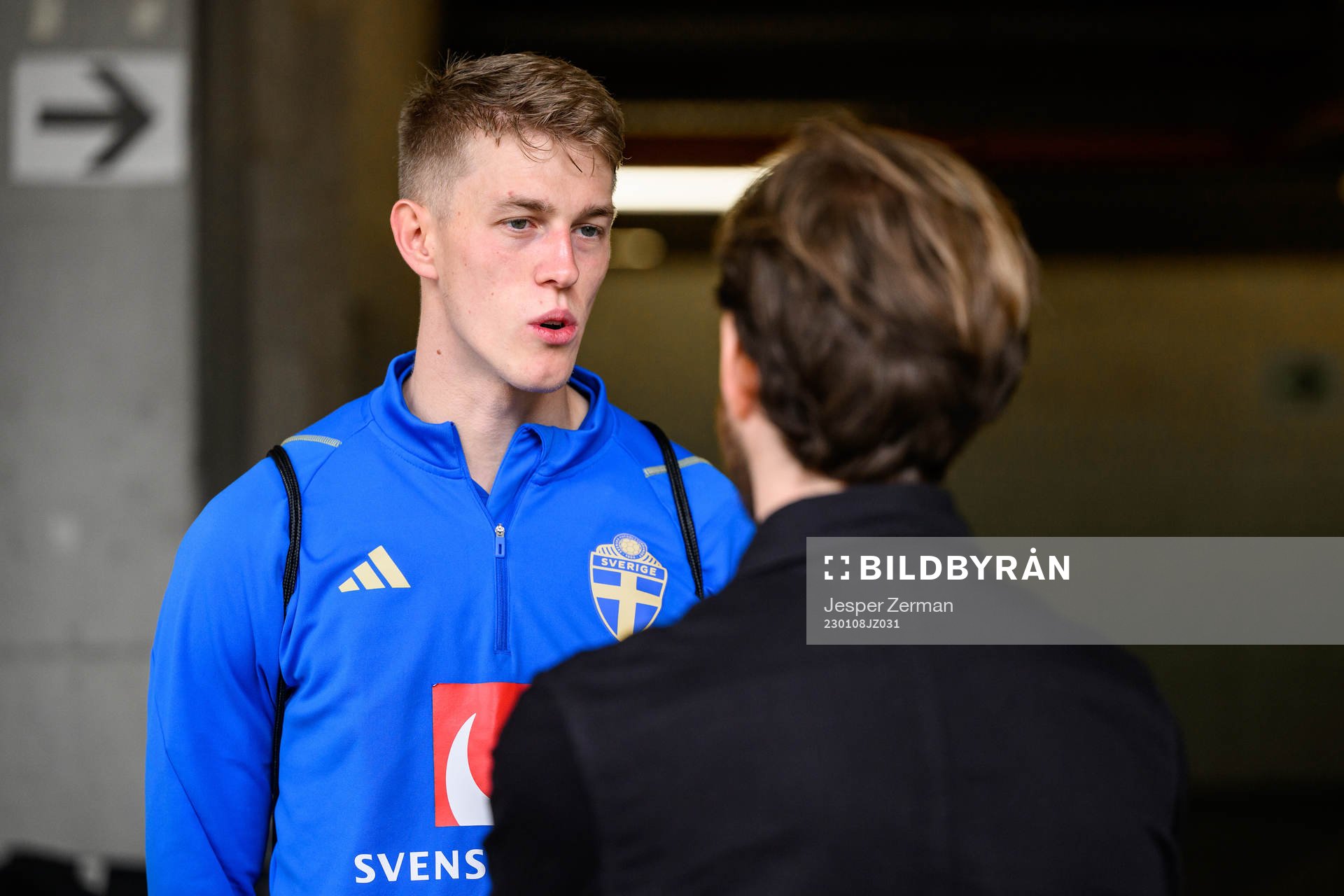 Alexander Bernhardsson of the Swedish men's football