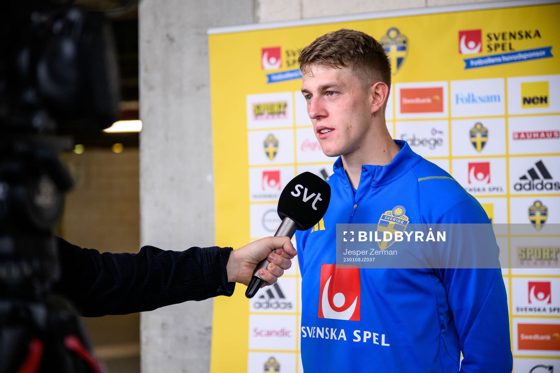 Alexander Bernhardsson of the Swedish men's football