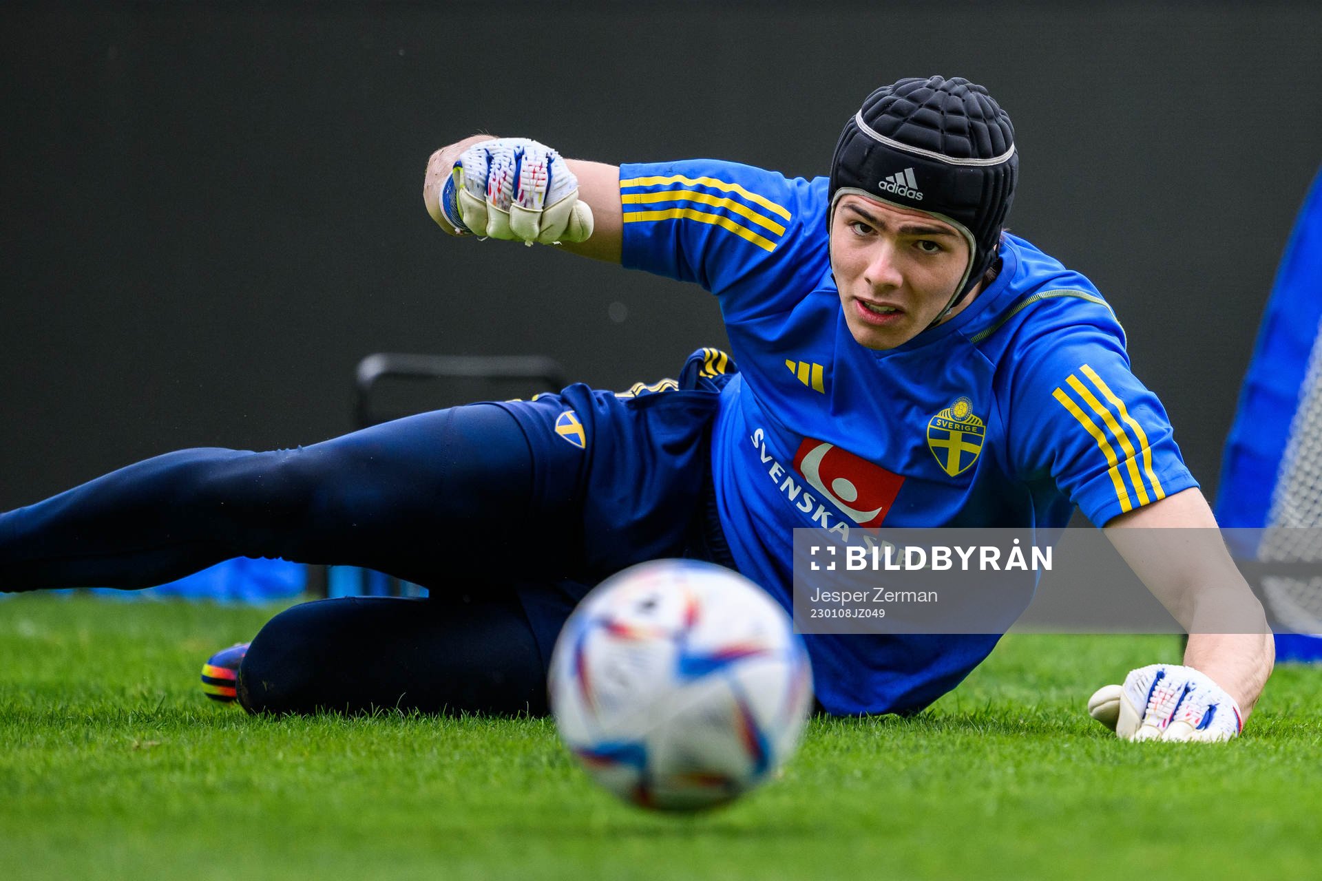 goalkeeper Jacob Widell Zetterström of the Swedish men's