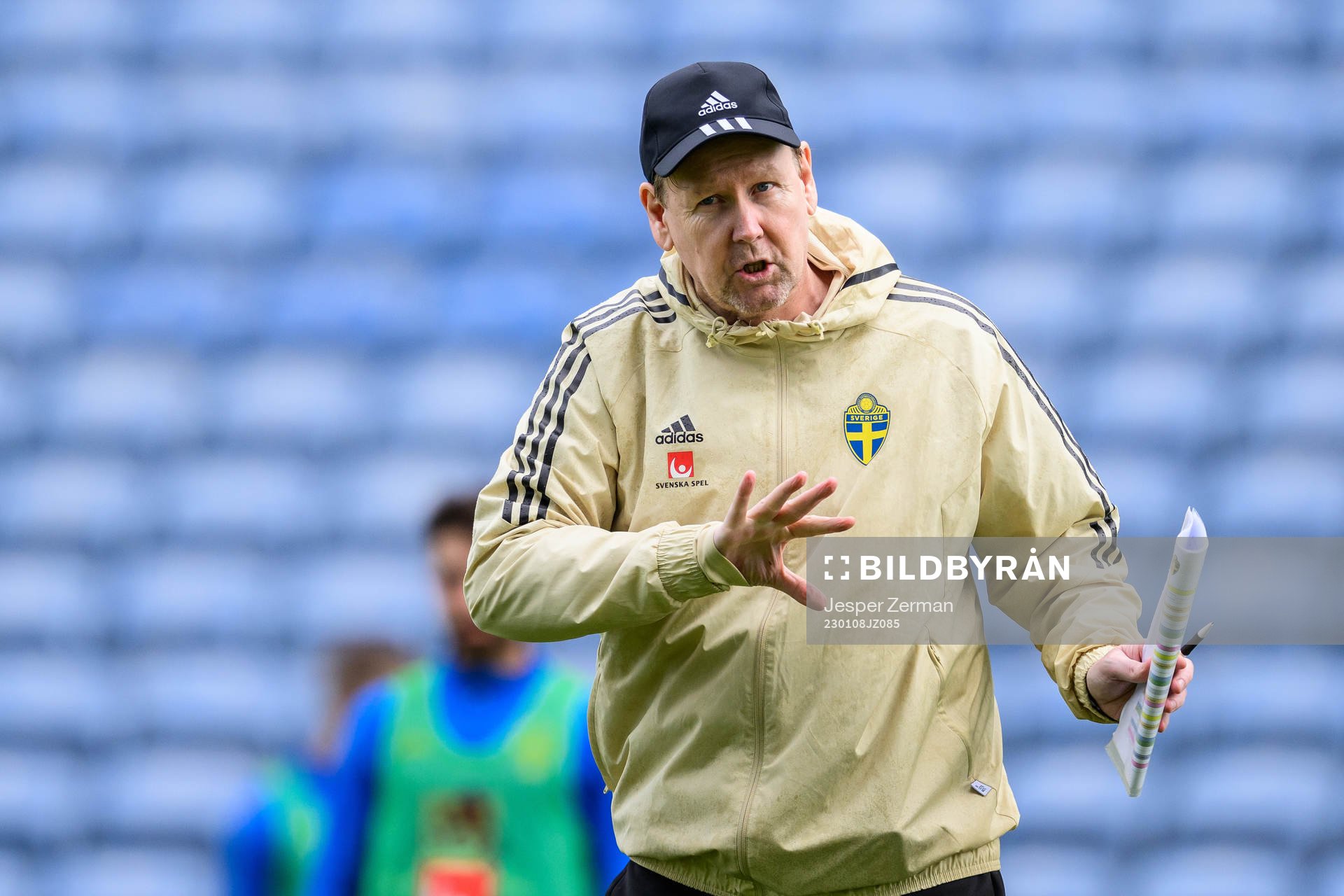 assistant coach Peter Wettergen of the Swedish men's