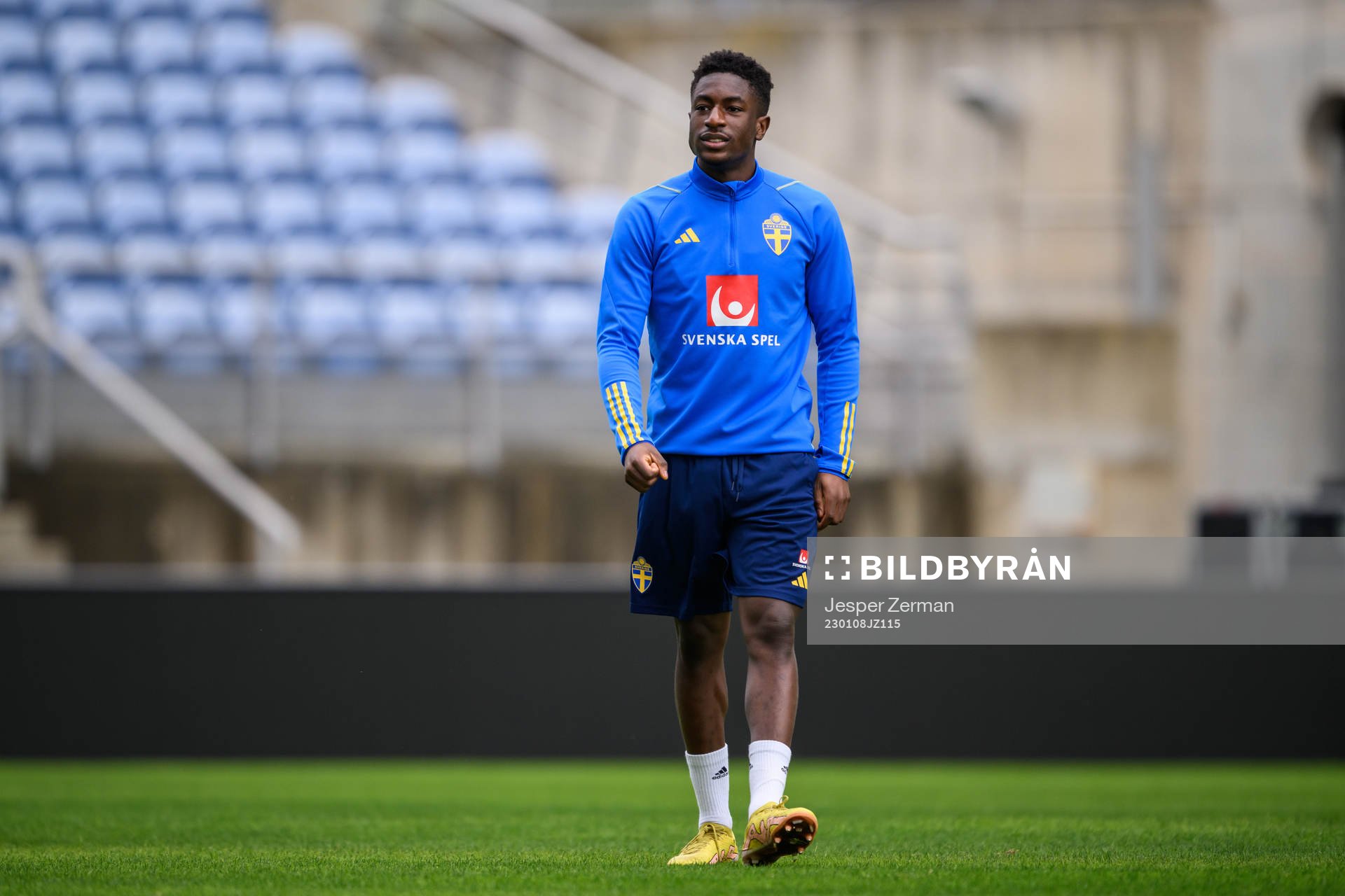 Josafat Mendes of the Swedish men's football national team