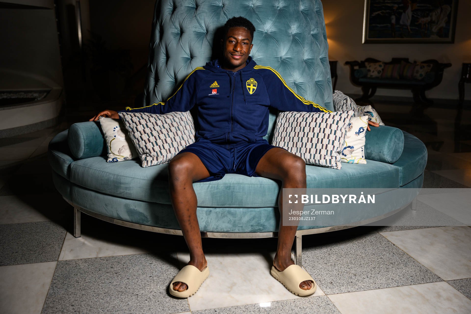 Josafat Mendes of the Swedish men's football national team