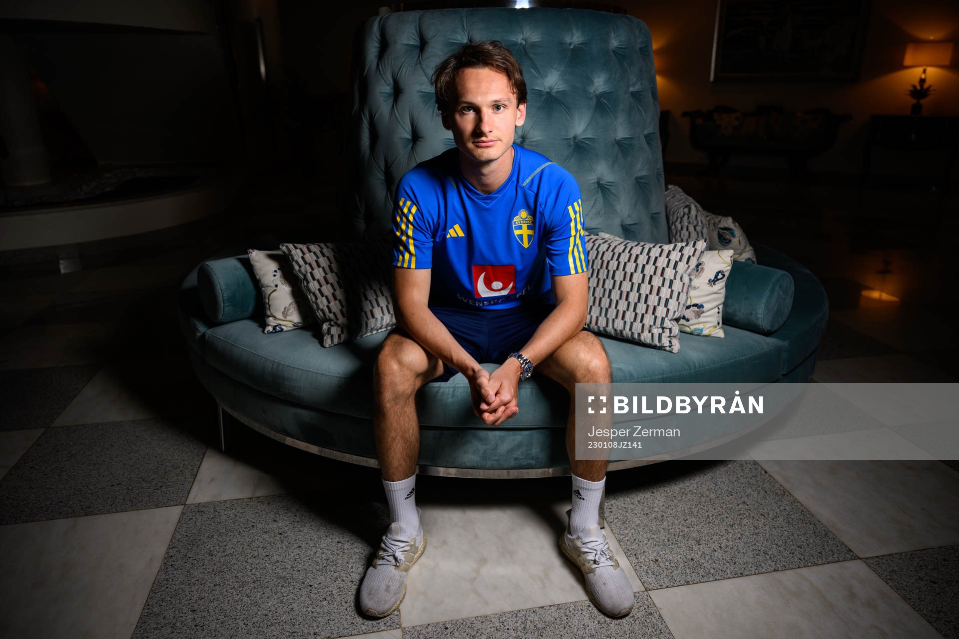 Hjalmar Ekdal of the Swedish men's football national team