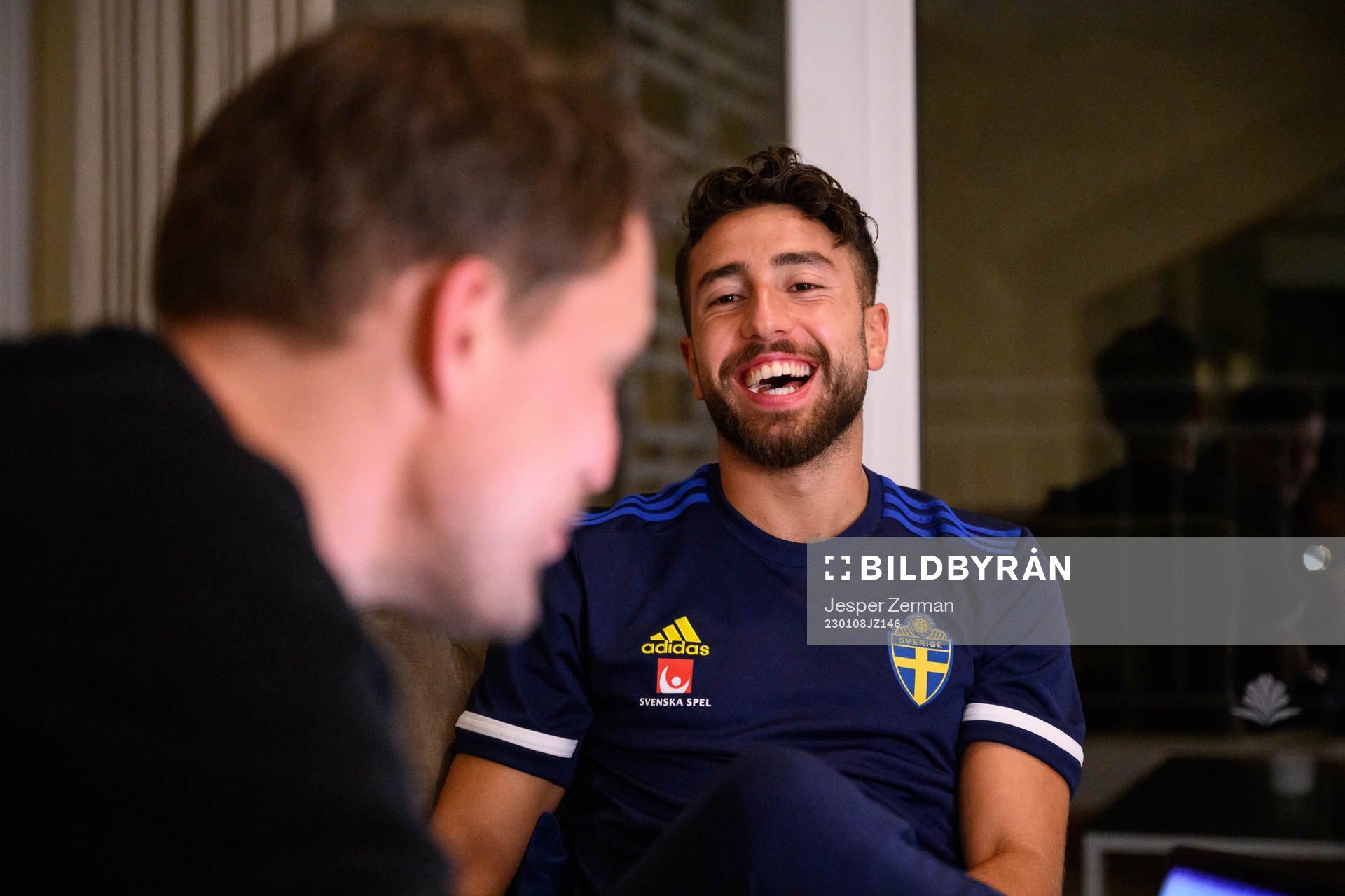 Moustafa Zeidan of the Swedish men's football national team