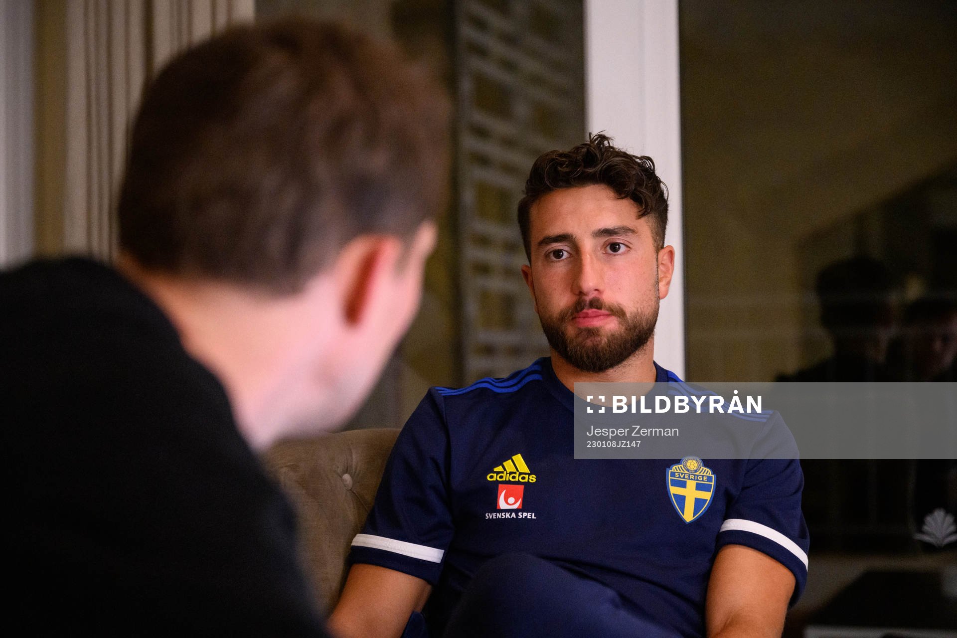 Moustafa Zeidan of the Swedish men's football national team