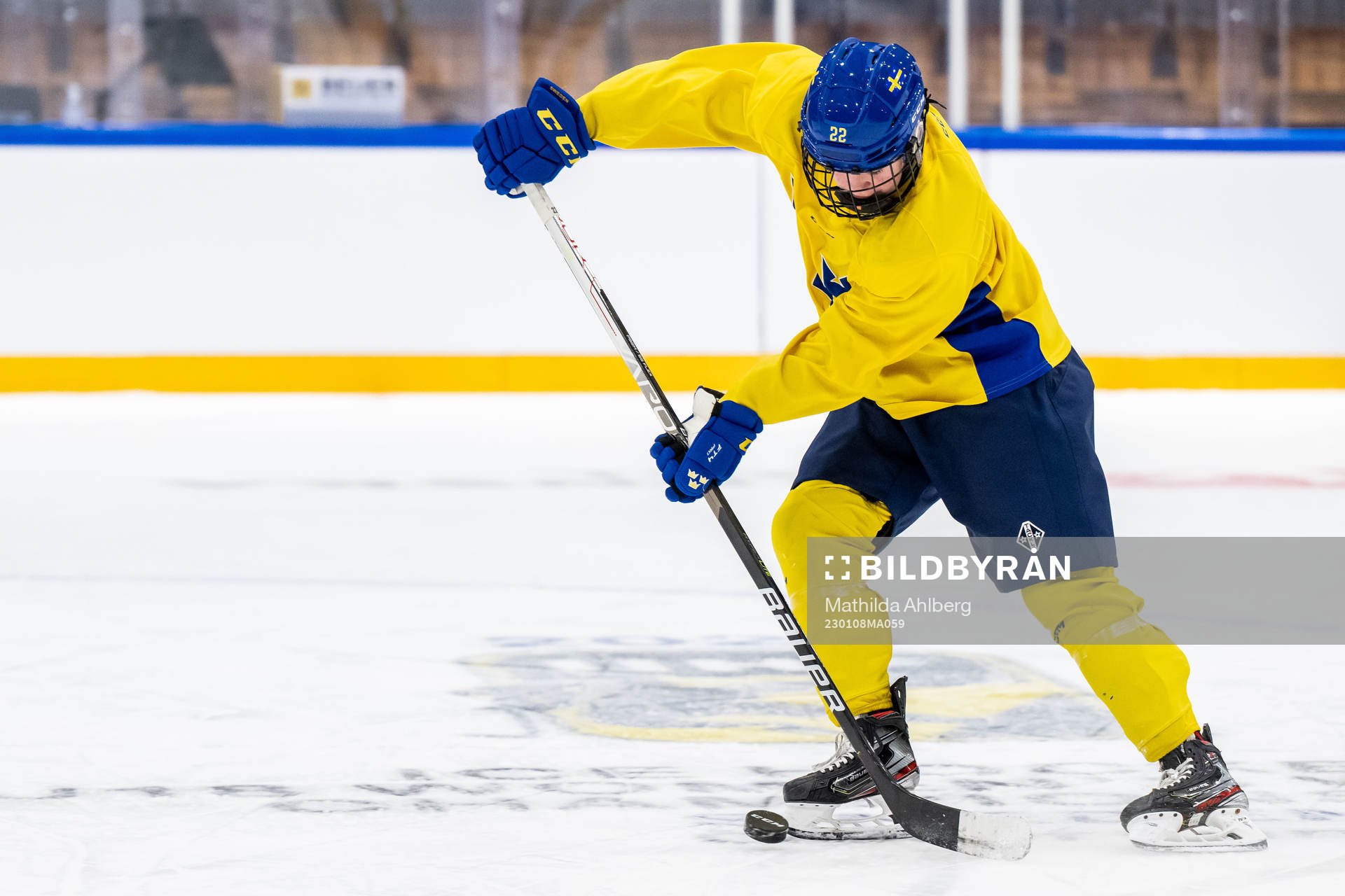 Sara Lindqvist of Sweden at a practice session