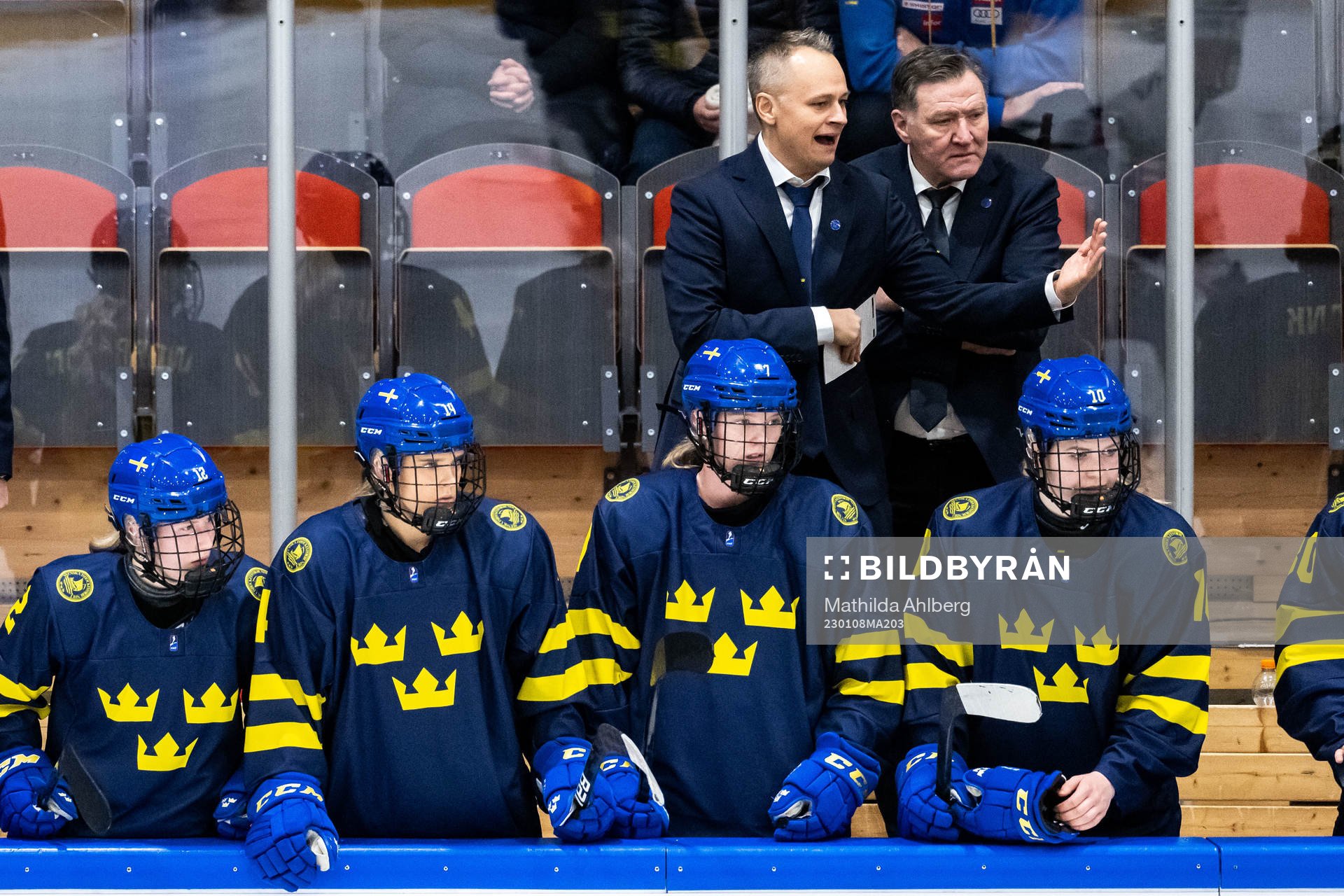 Head coach Andreas Karlsson and team manager Hasse Edlund
