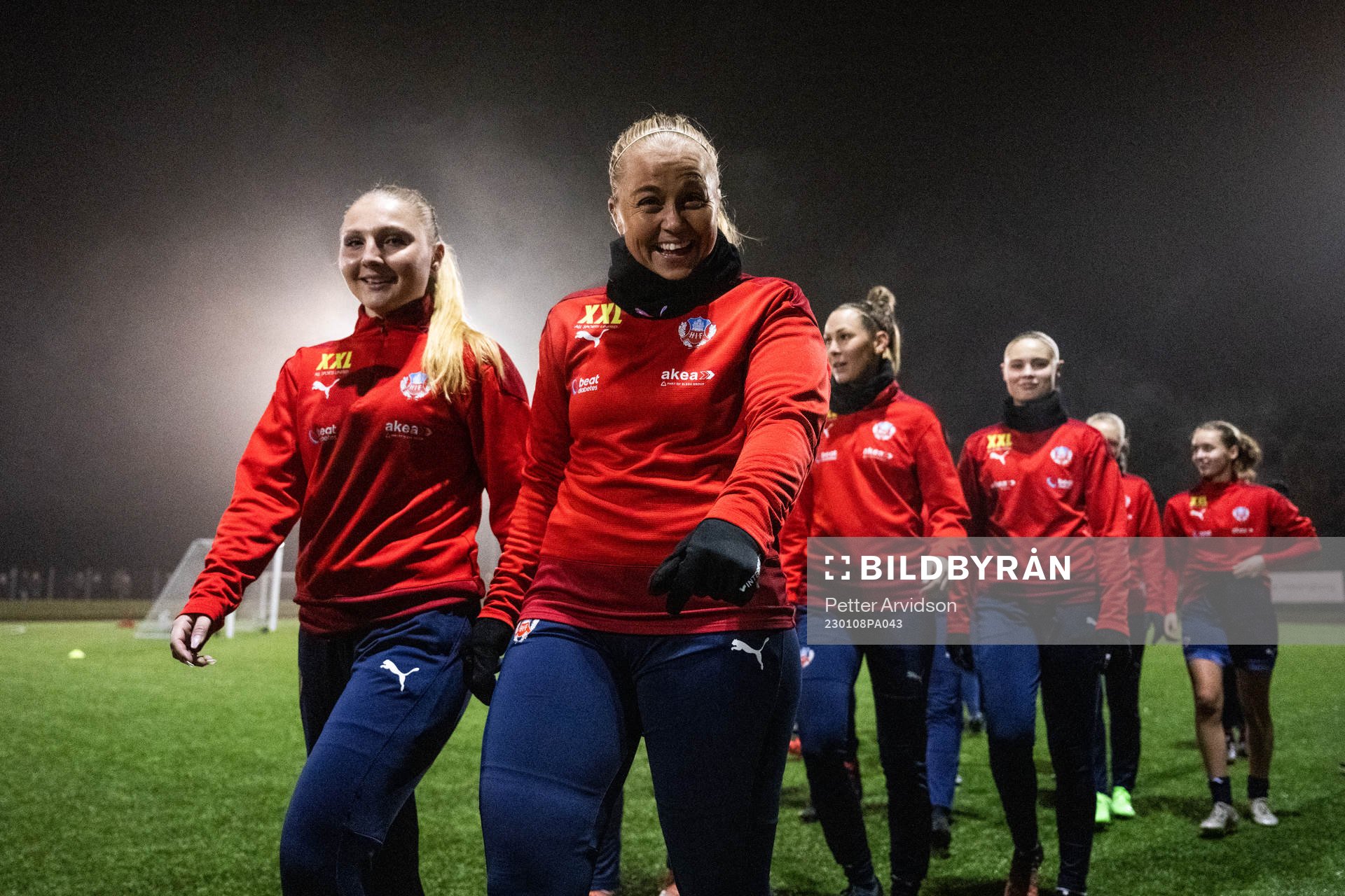 Helsingborgs Tilda Jonhag  och Stephanie Petersson