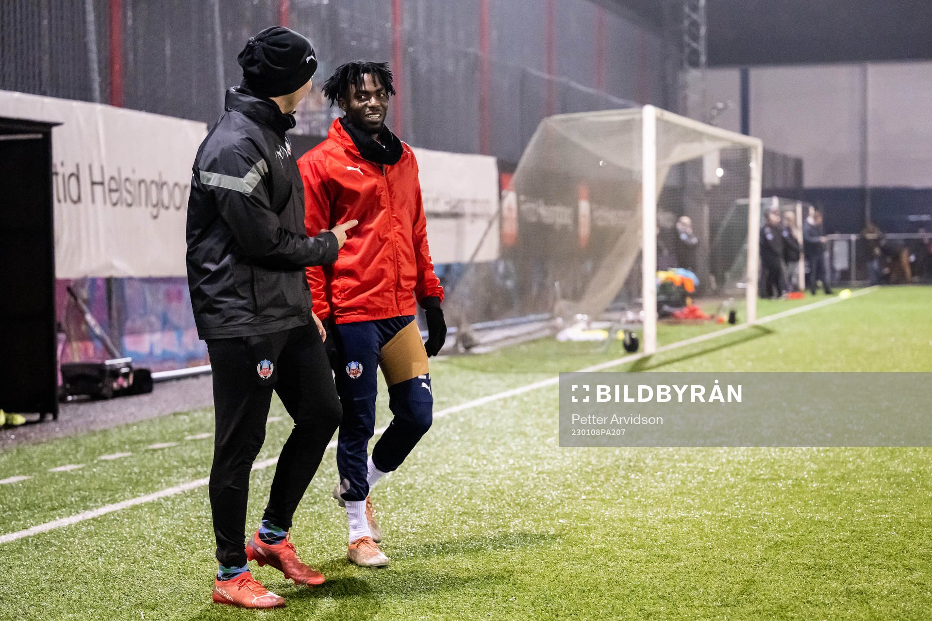 Benjamin Acquah med lindat ben