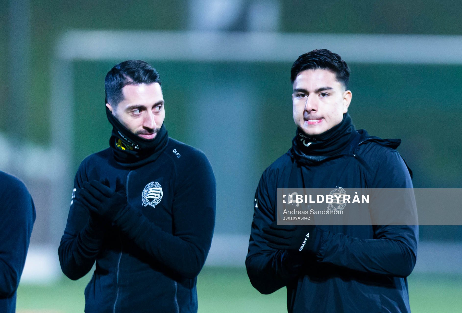 Hammarbys Nahir Besara (v), Jusef Erabi (h)