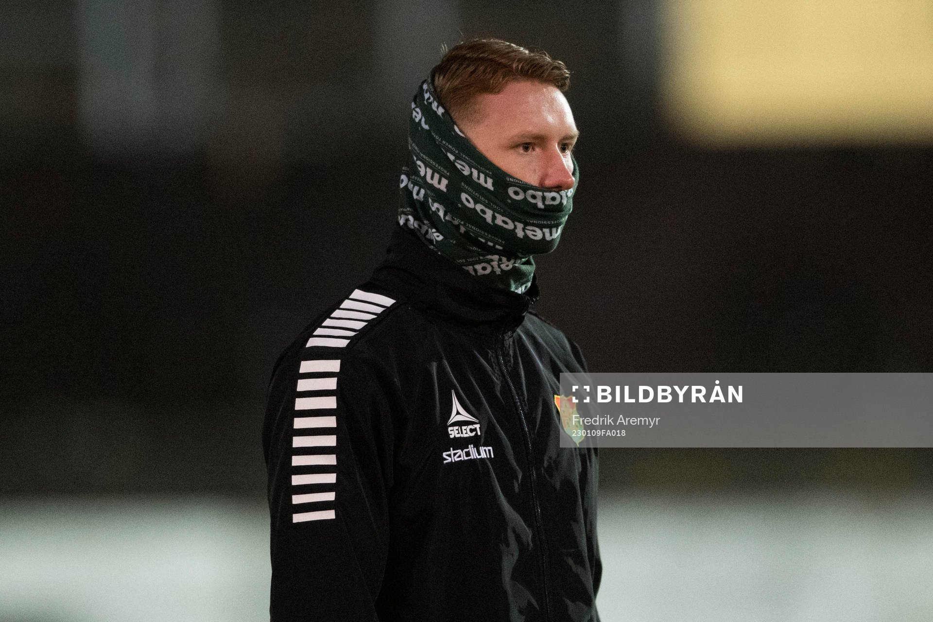 Julius Lindberg under en träning med GAIS den 9 januari 2023 i Göteborg. 
