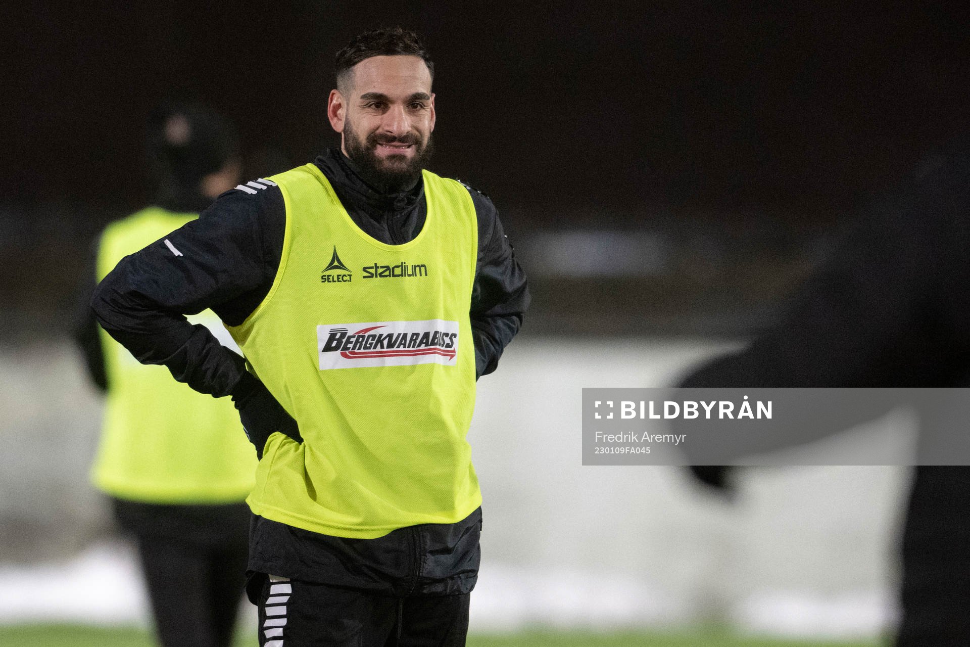 Mervan Celik under en träning med GAIS den 9 januari 2023 i Göteborg. 